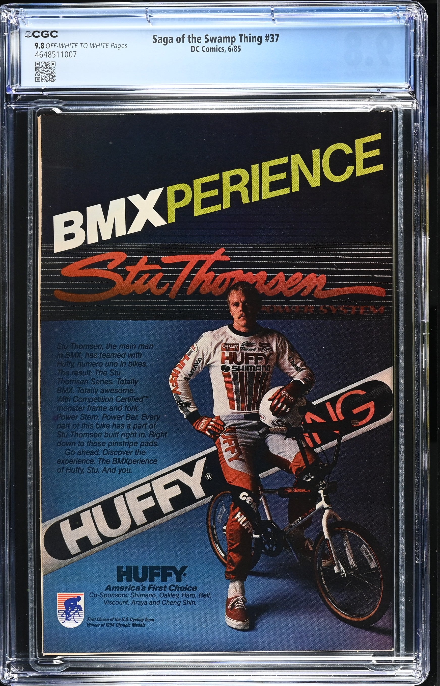 SAGA OF THE SWAMP THING #37 CGC 9.8 NM/ M 1ST JOHN CONSTANTINE HELLBLAZER