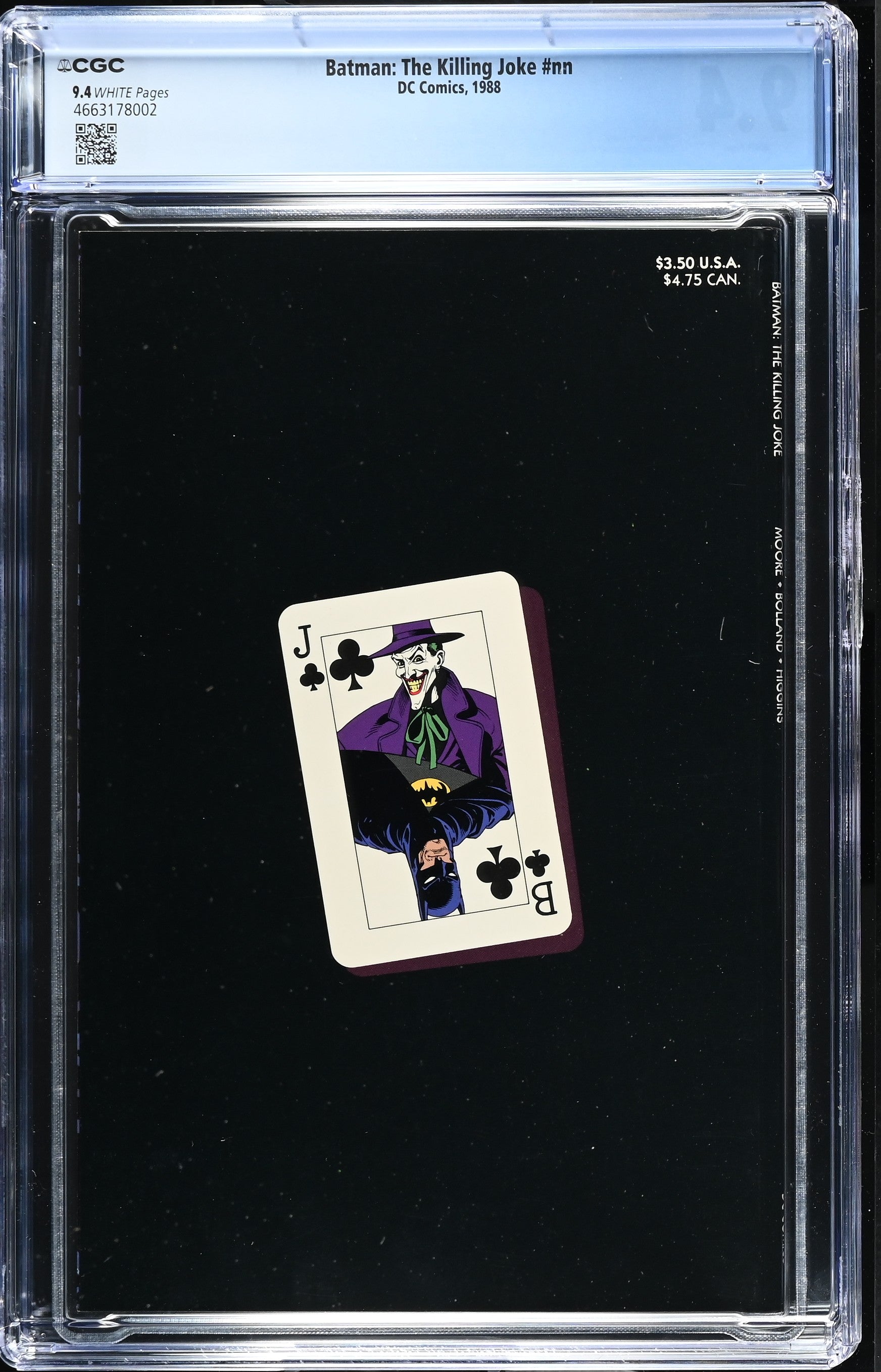 BATMAN THE KILLING JOKE 1ST PRINT CGC 9.4 NM