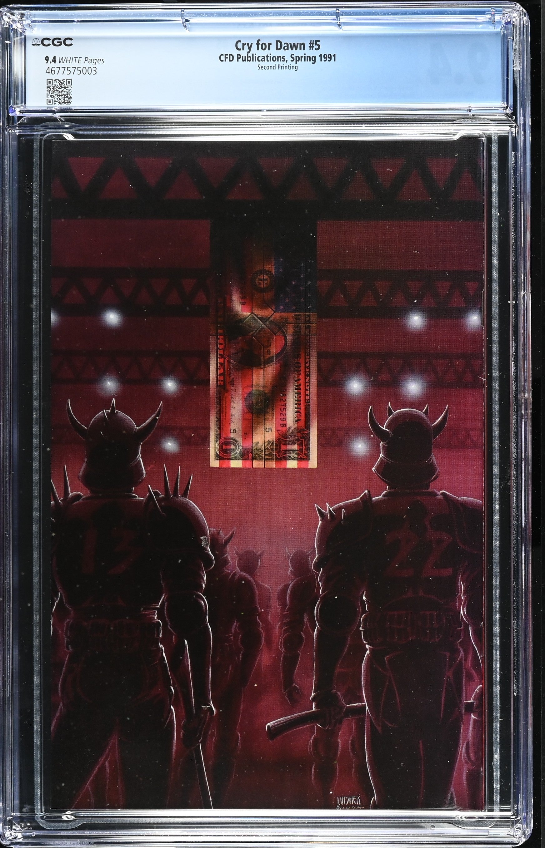 CRY FOR DAWN #5 2ND PRINT SEX SELLS CGC 9.4 NM