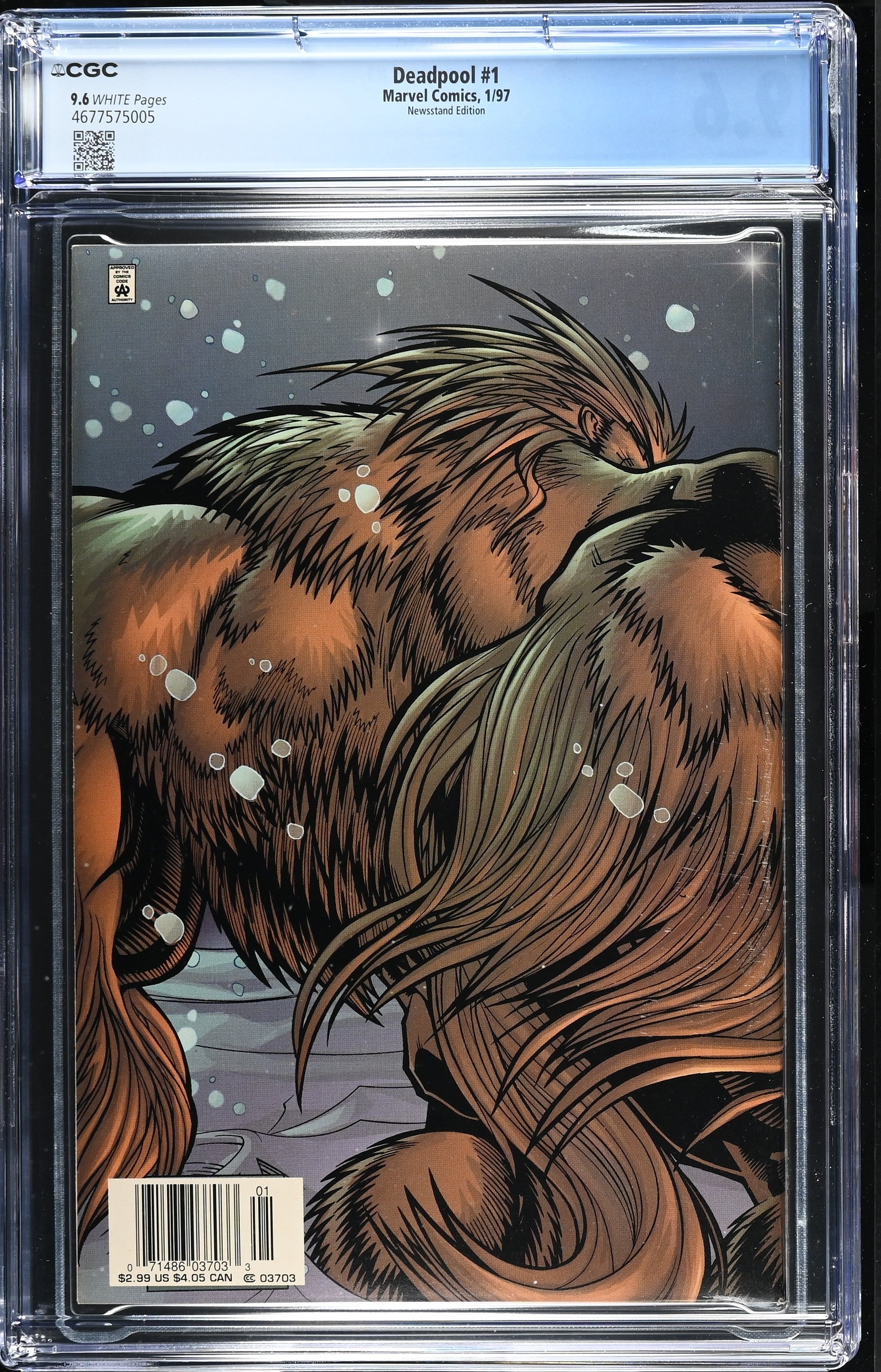 DEADPOOL #1 1997 CGC 9.6 NM+ NEWSSTAND EDITION 1ST BLIND AL