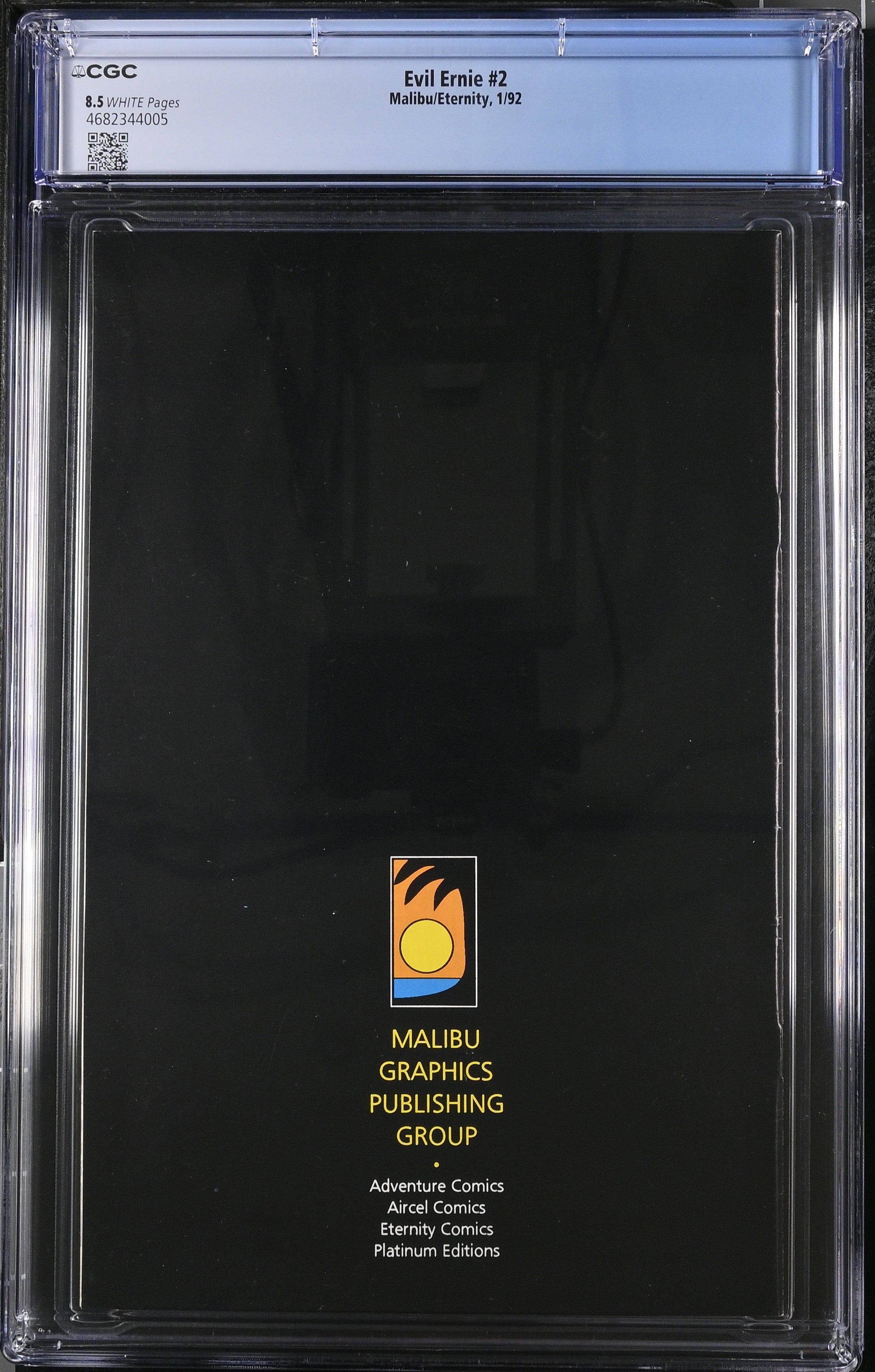 EVIL ERNIE #2 1992 CGC 8.5 VF+ 1ST LADY DEATH COVER