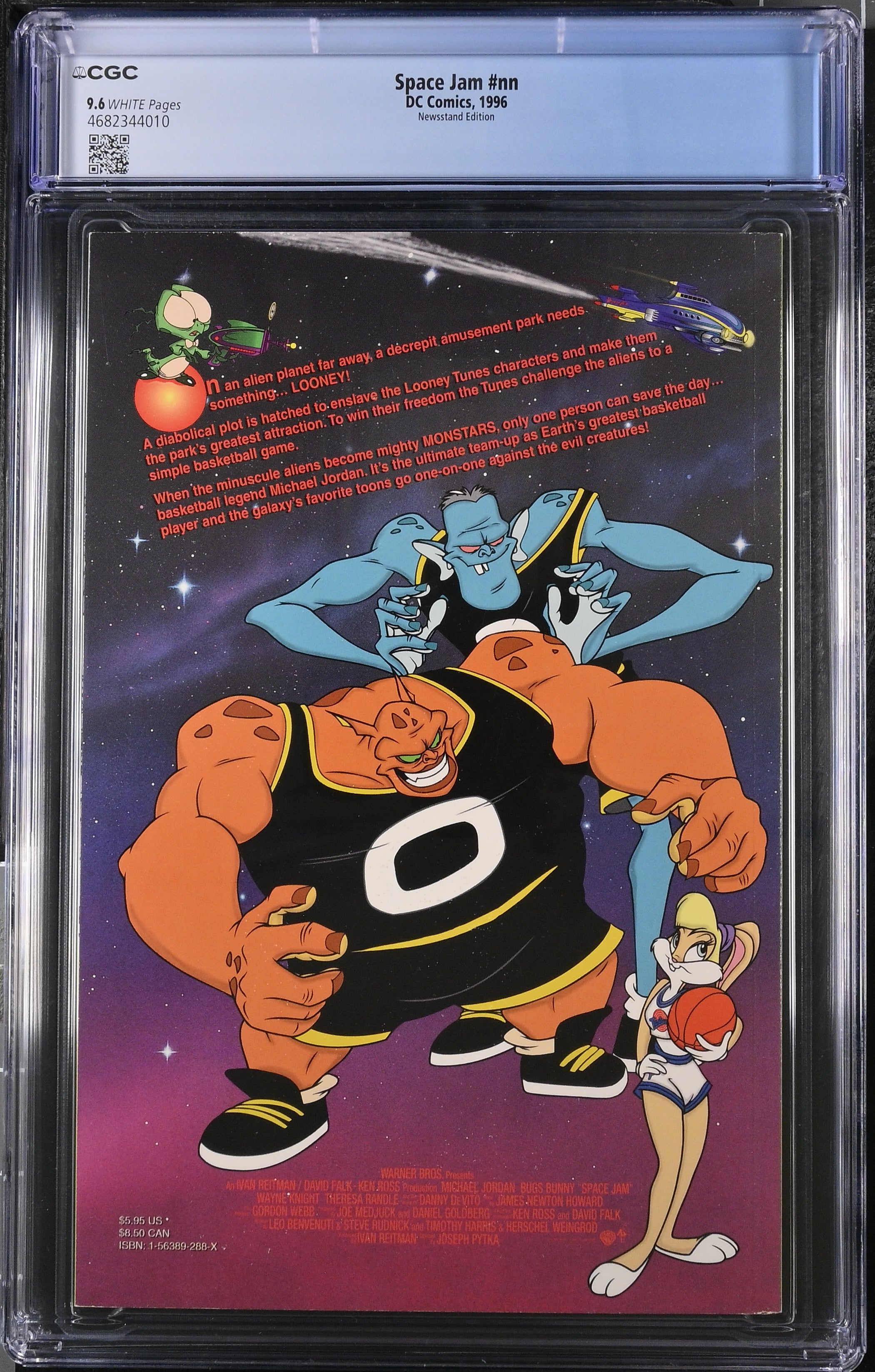 SPACE JAM CGC 9.6 NM+ NEWSSTAND EDITION MICHAEL JORDAN PHOTO COVER