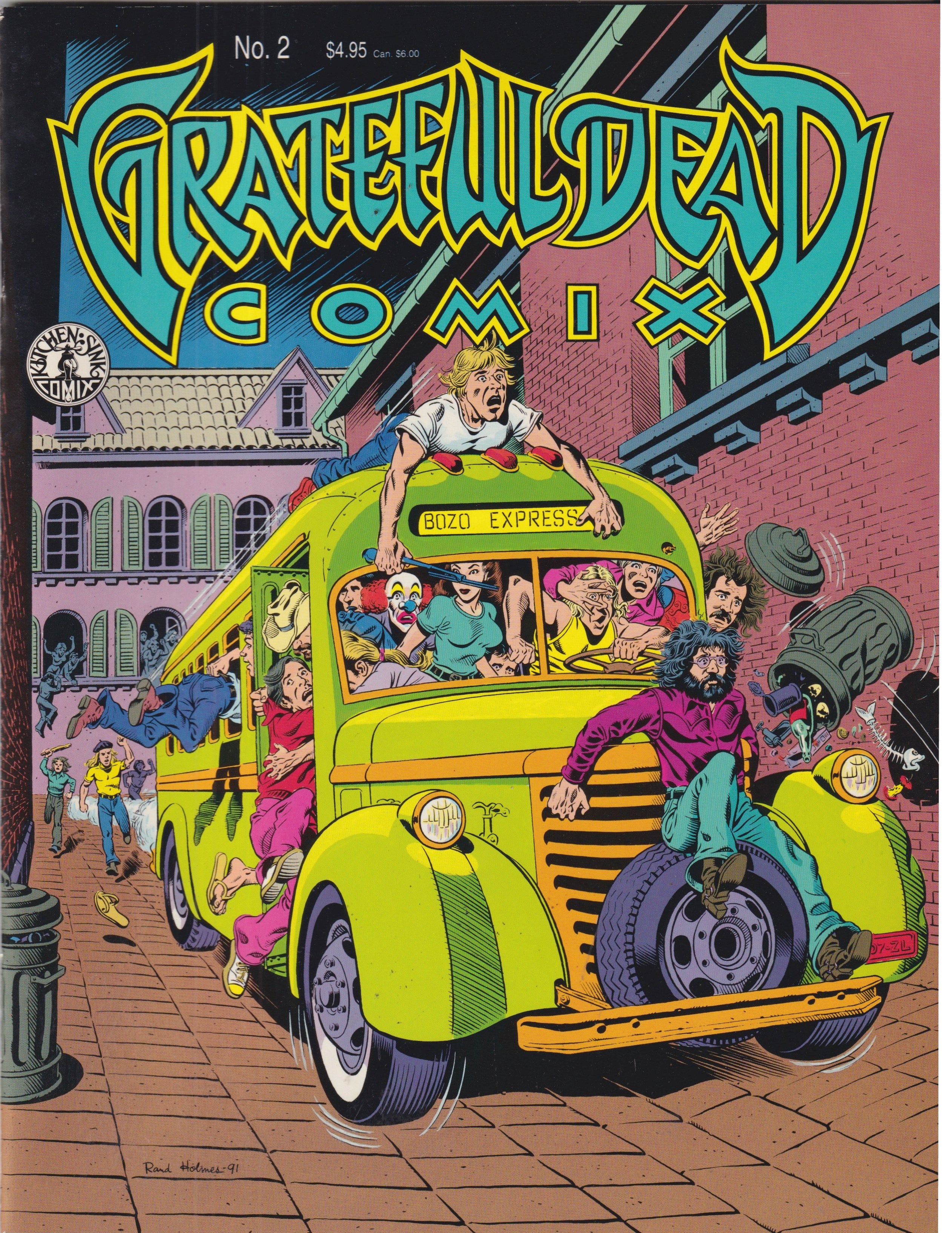 GRATEFUL DEAD COMICS VOL 1 #1-7 COMPLETE SET KITCHEN SINK