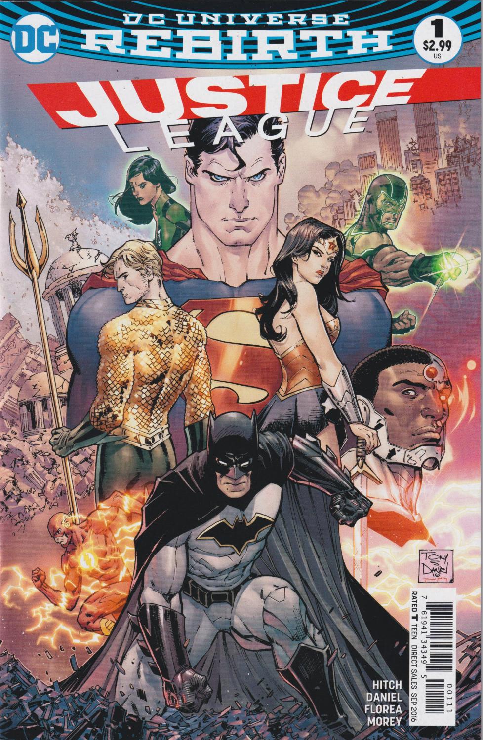 JUSTICE LEAGUE 2016 #1-43 PLUS REBIRTH #1 COMPLETE SET