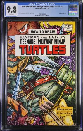 HOW TO DRAW THE TEENAGE MUTANT NINJA TURTLES CGC9.8 NM/M