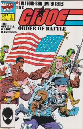 GI JOE ORDER OF BATTLE #1-4 MARVEL 1986 COMPLETE SET