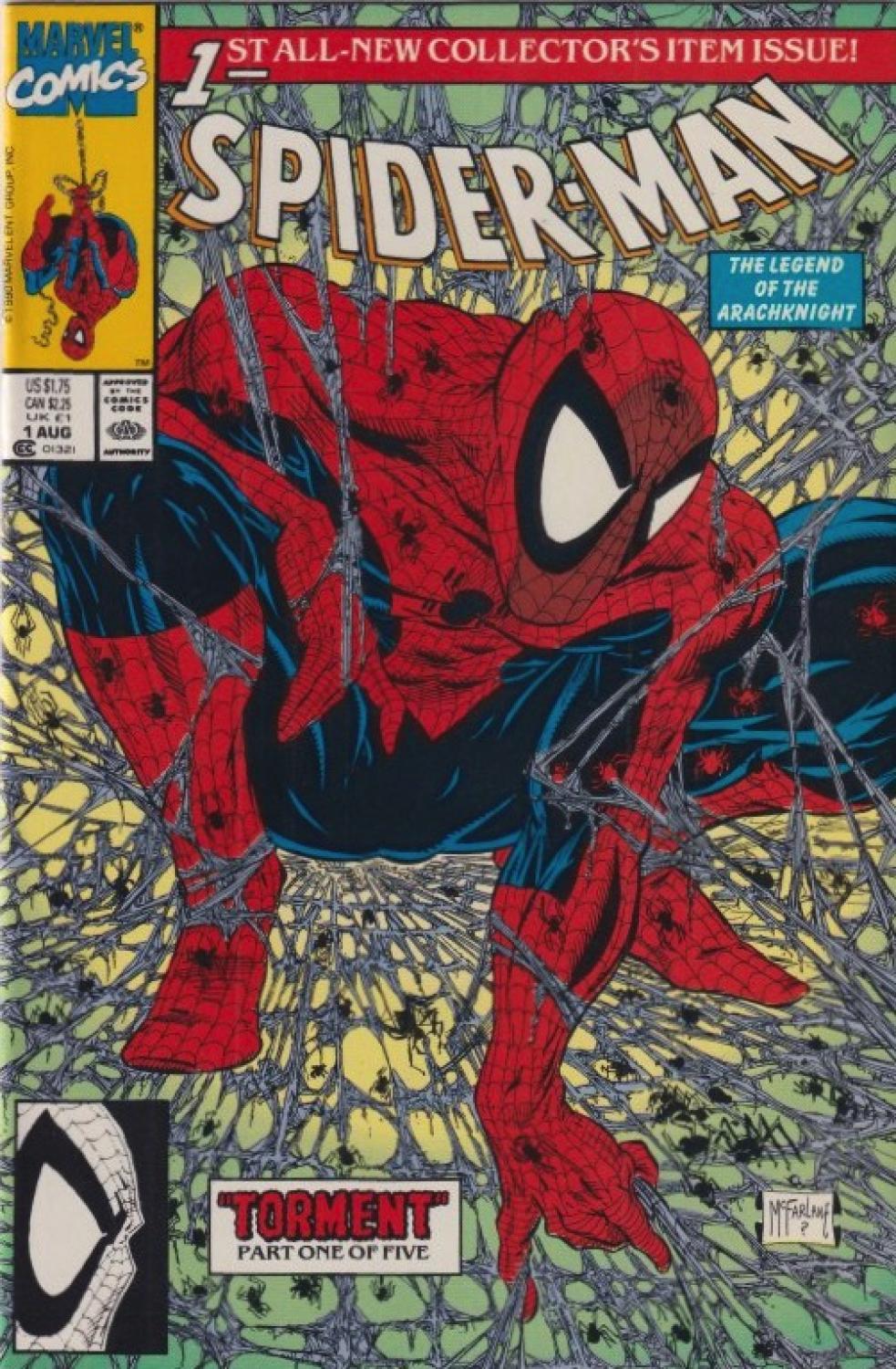SPIDER-MAN #1-5 TORMENT MARVEL 1990 COMPLETE SET