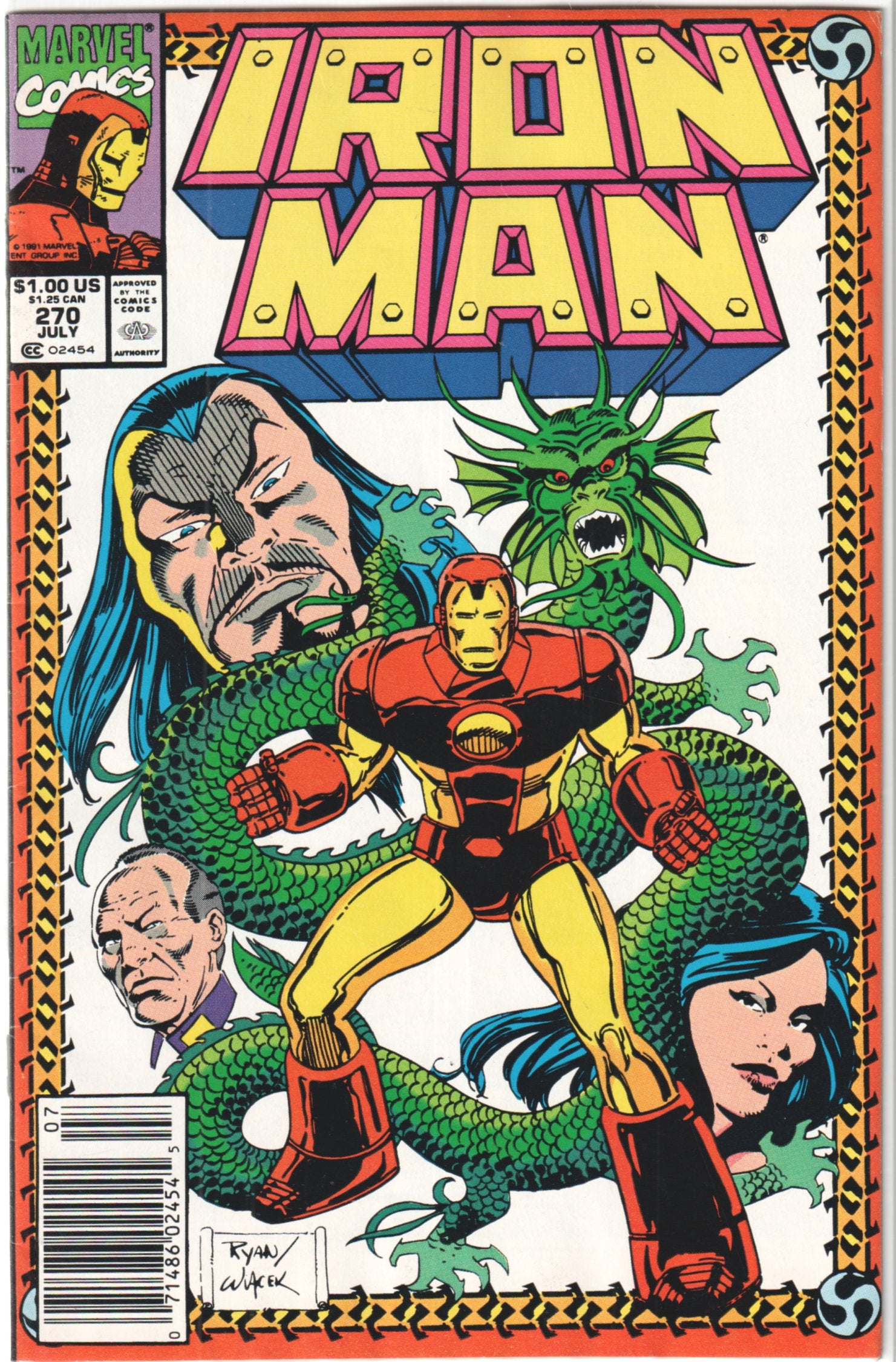 IRON MAN #270-275 DRAGON SEED SAGA COMPLETE SET