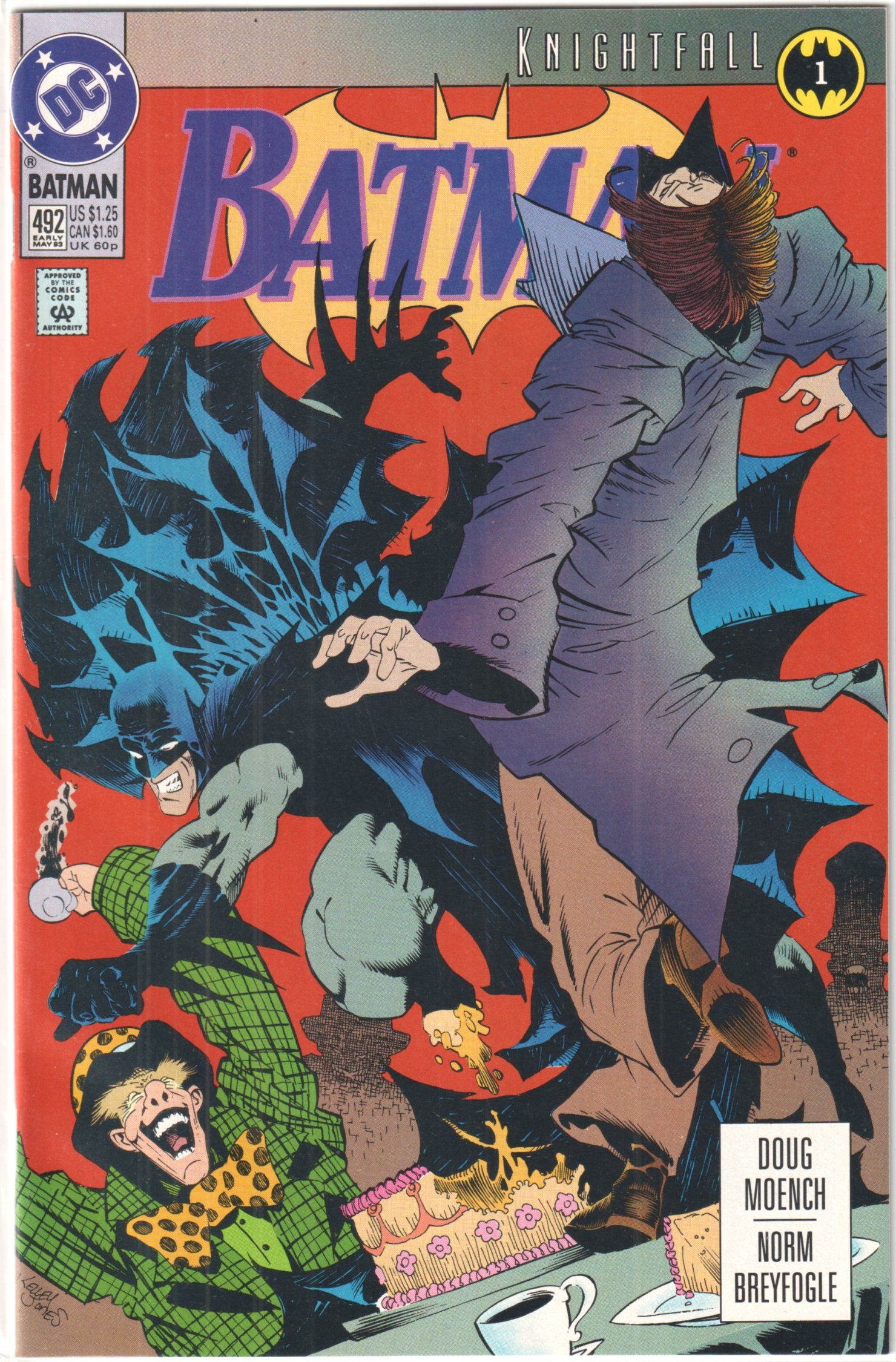 BATMAN KNIGHTFALL PARTS #1-19 DC 1993 COMPLETE SET