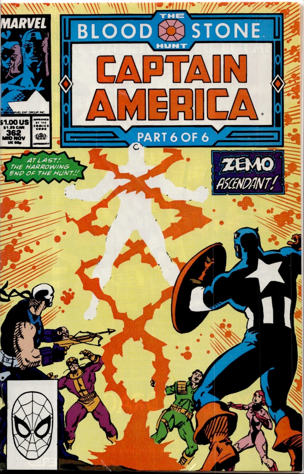 CAPTAIN AMERICA #357-362 THE BLOODSTONE HUNT PARTS 1-6