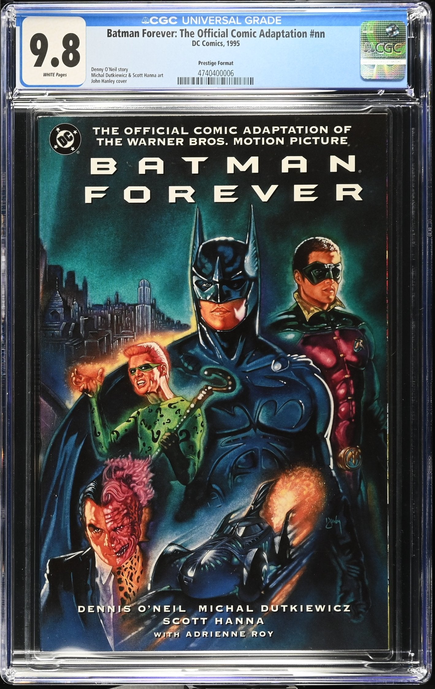 BATMAN FOREVER MOTION PICTURE PRESTIGE CGC 9.8 NM/M