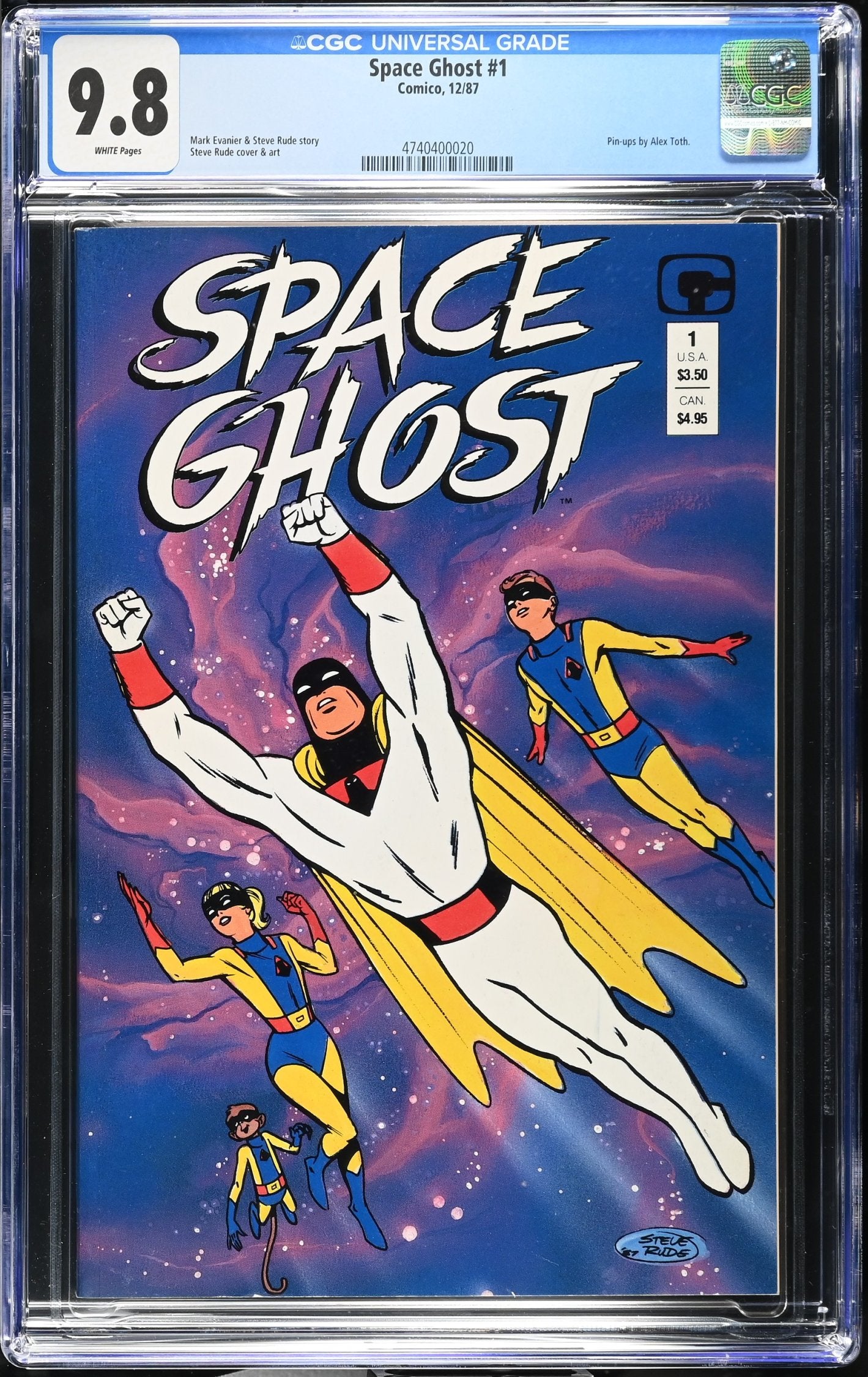 SPACE GHOST #1 1987 CGC 9.8 NM/M STEVE RUDE ART