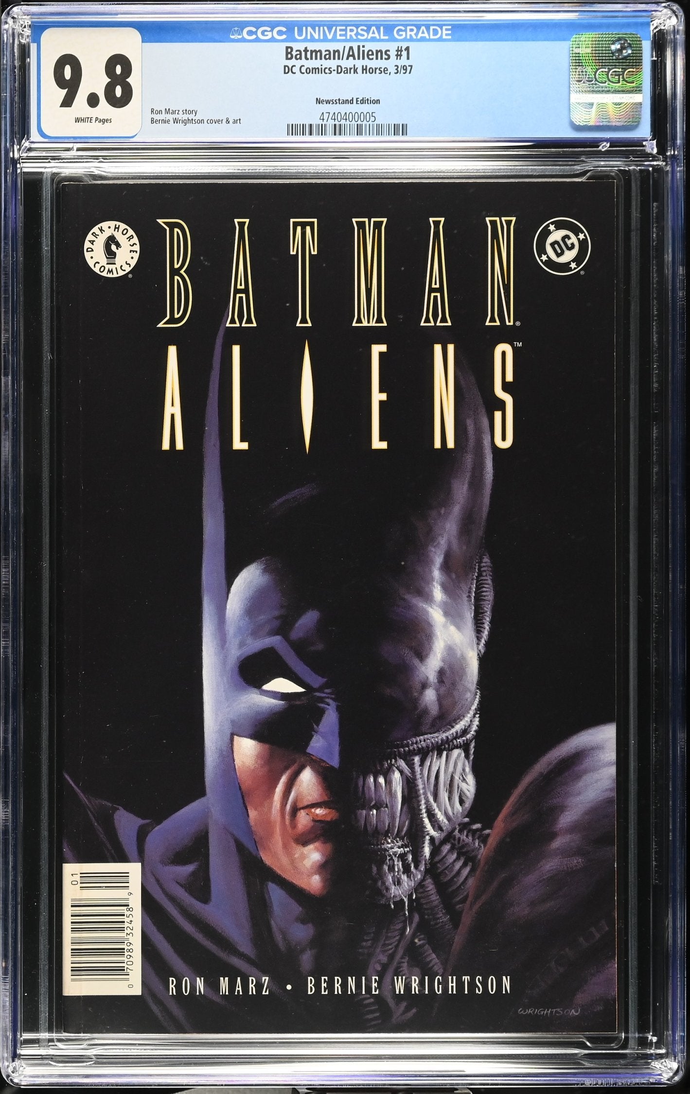 BATMAN ALIENS #1 1997 CGC 9.8 NM/M NEWSSTAND EDITION