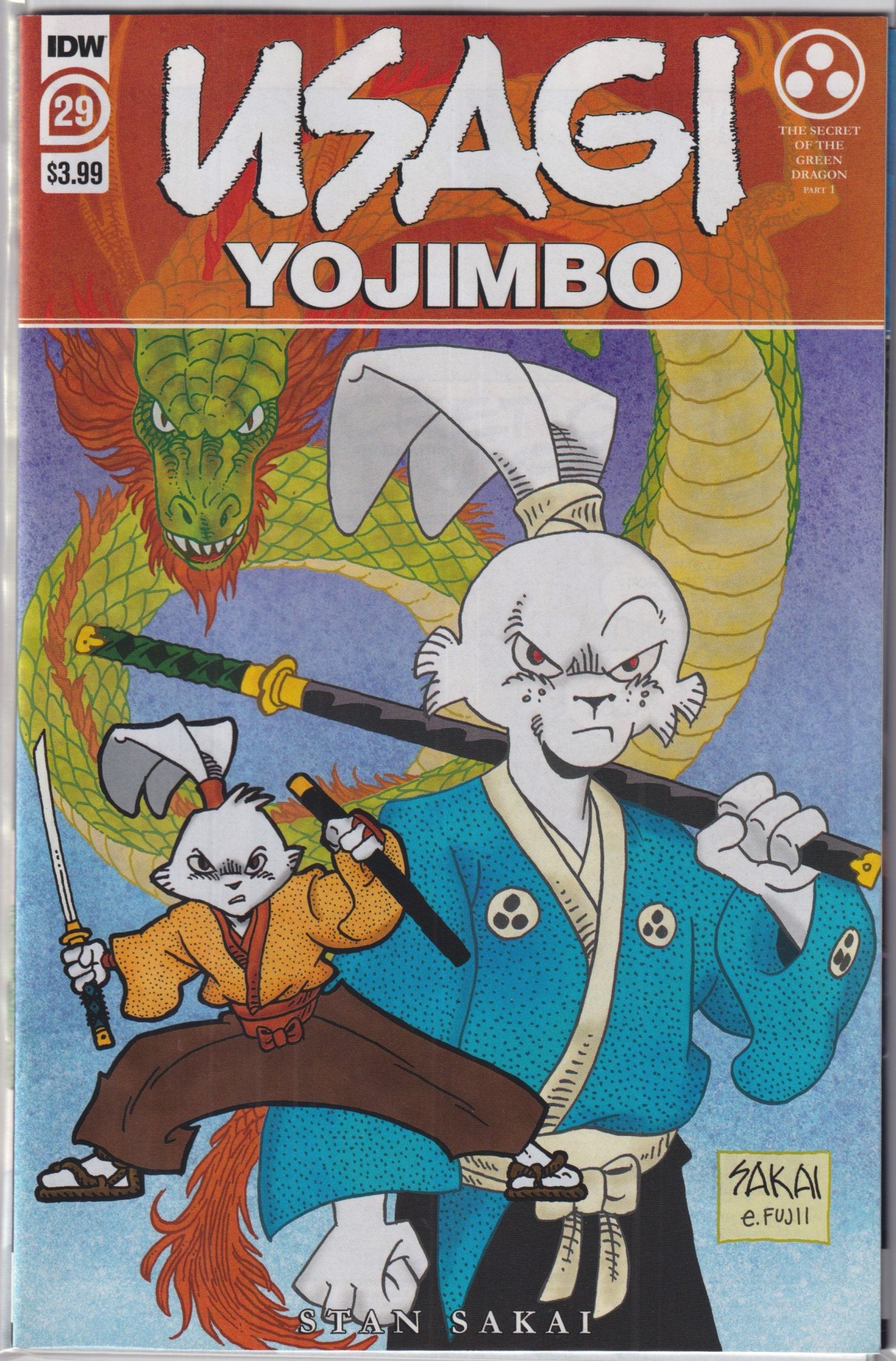 USAGI YOJIMBO SECRET OF THE GREEN DRAGON COMPLETE SET 2019 SERIES, #29-31