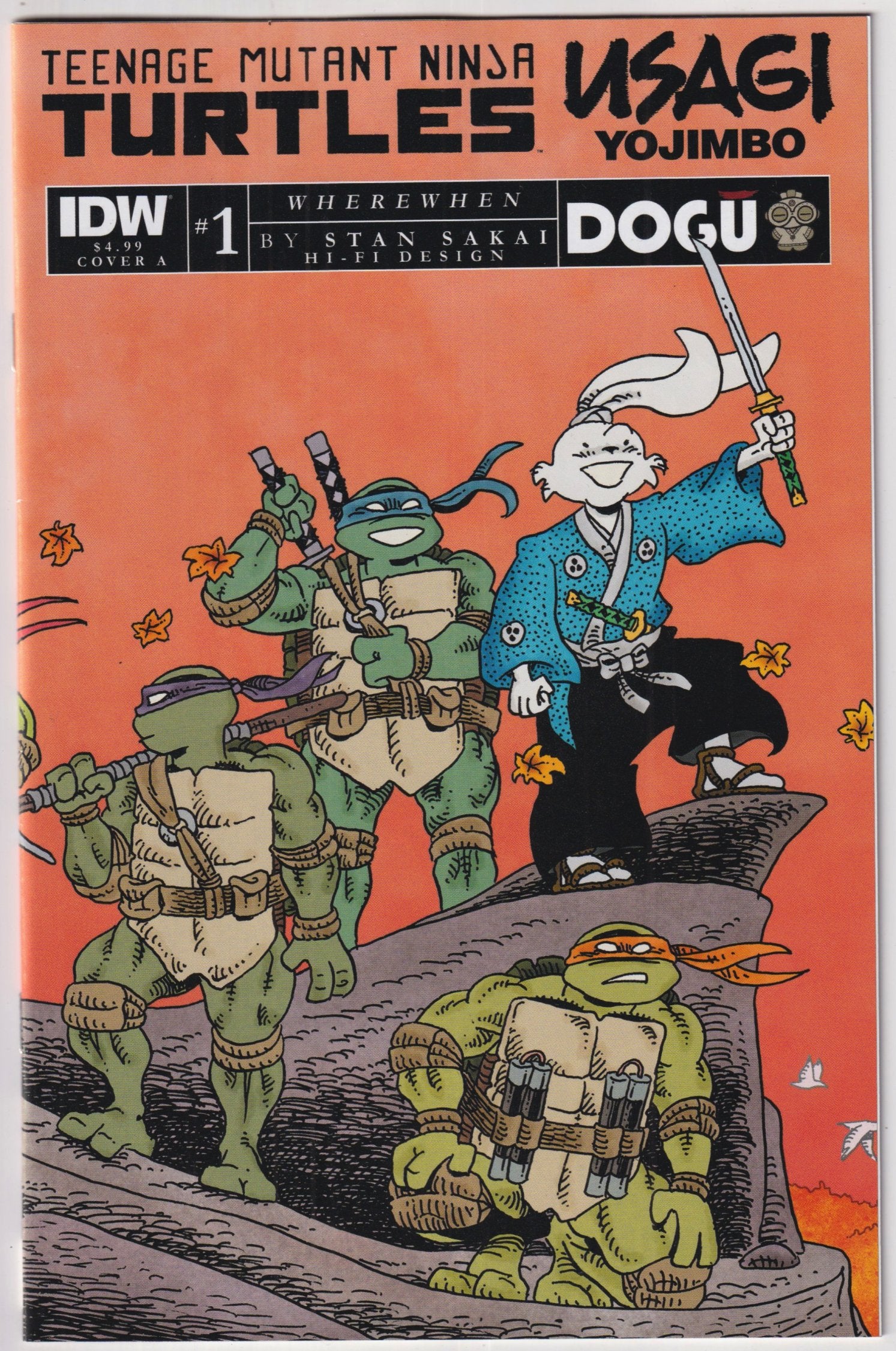 TMNT USAGI YOJIMBO WHEREWHEN 1-5 COMPLETE SET