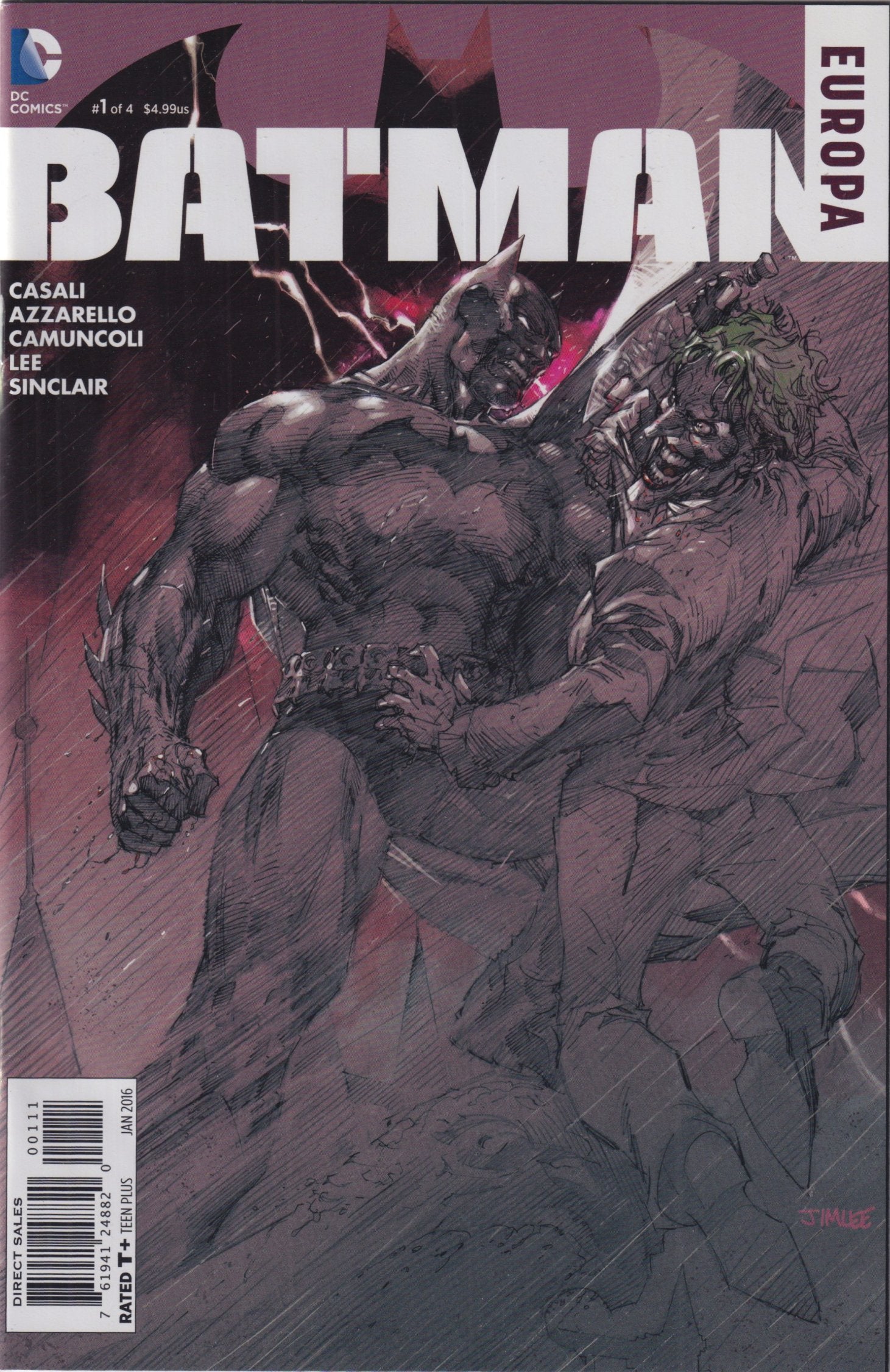 BATMAN EUROPA 1-4 COMPLETE SET