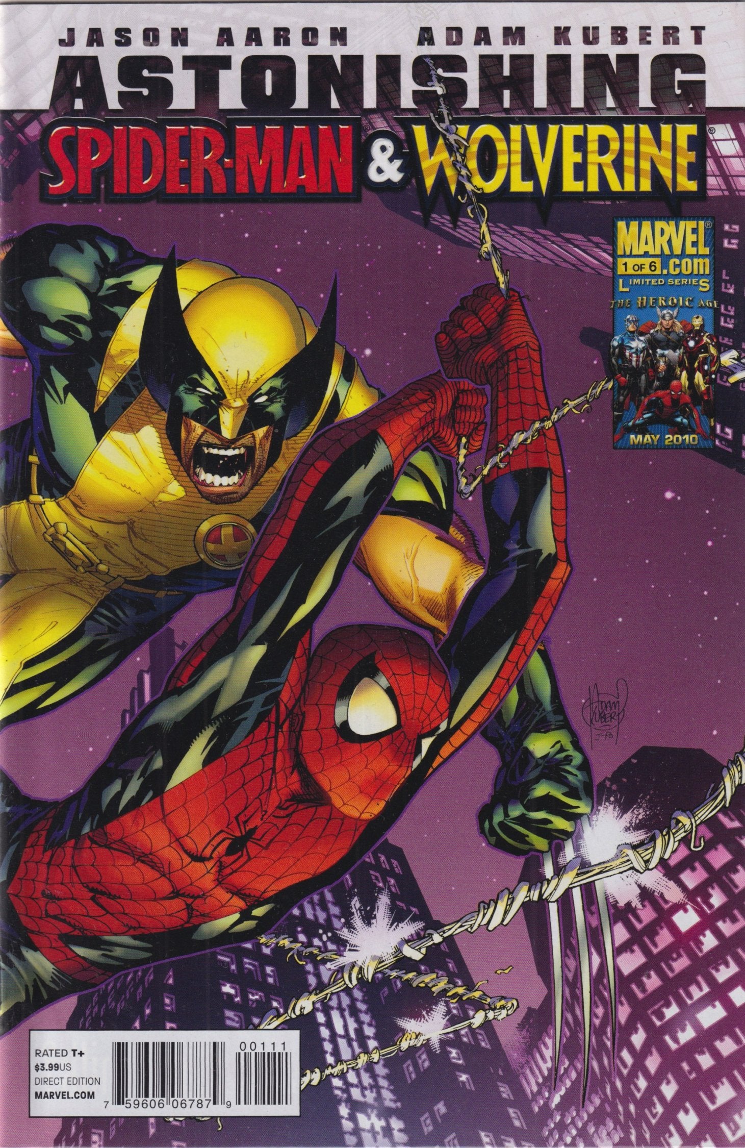 ASTONISHING SPIDER-MAN & WOLVERINE #1-6 2010 COMPLETE SET