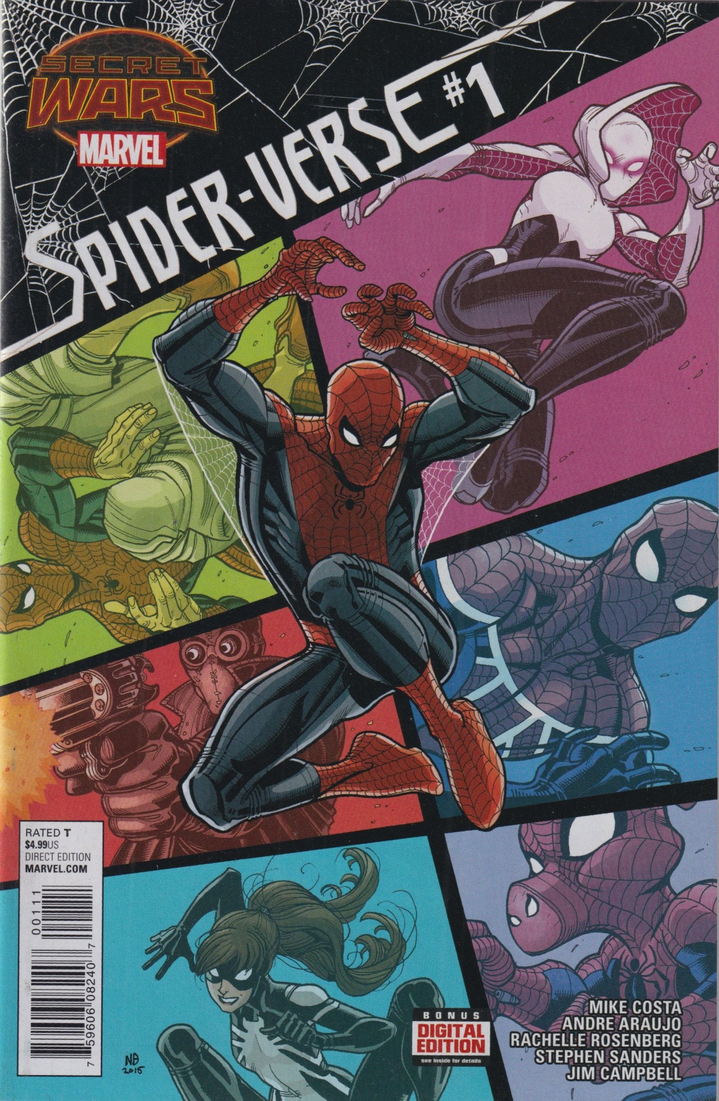 SPIDER-VERSE #1-5 MARVEL 2015 COMPLETE SET