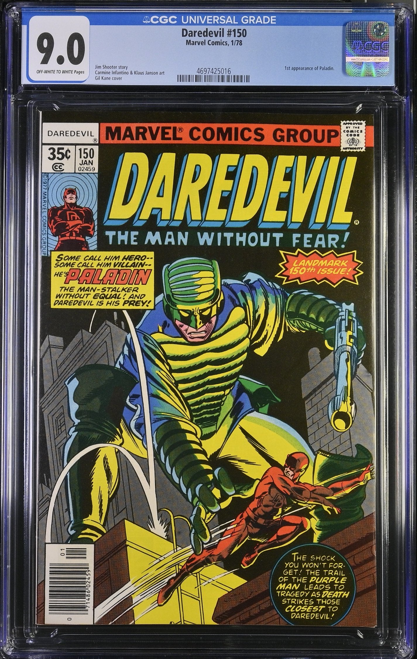 DAREDEVIL #150 CGC 9.0 VF/NM