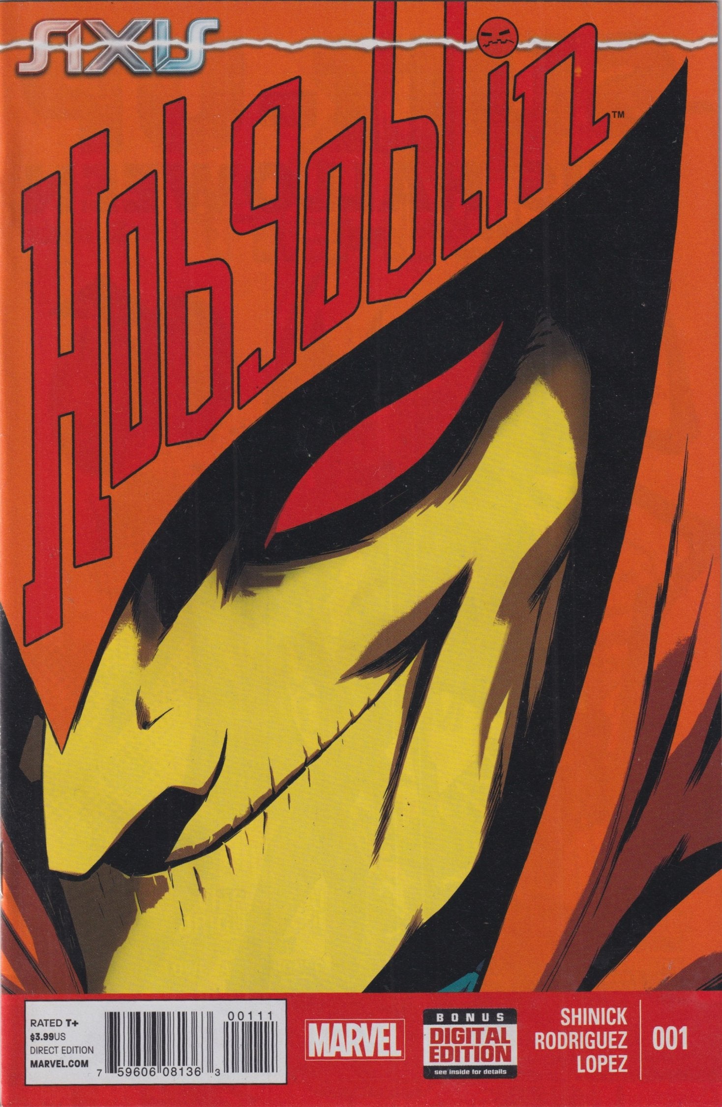 AXIS HOBGOBLIN #1-3 MARVEL 2014 COMPLETE SET