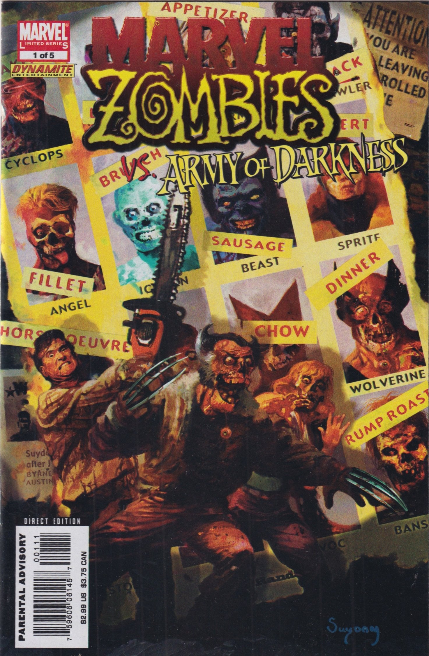 MARVEL ZOMBIES VS ARMY OF DARKNESS #1-5 2007 COMPLETE SET