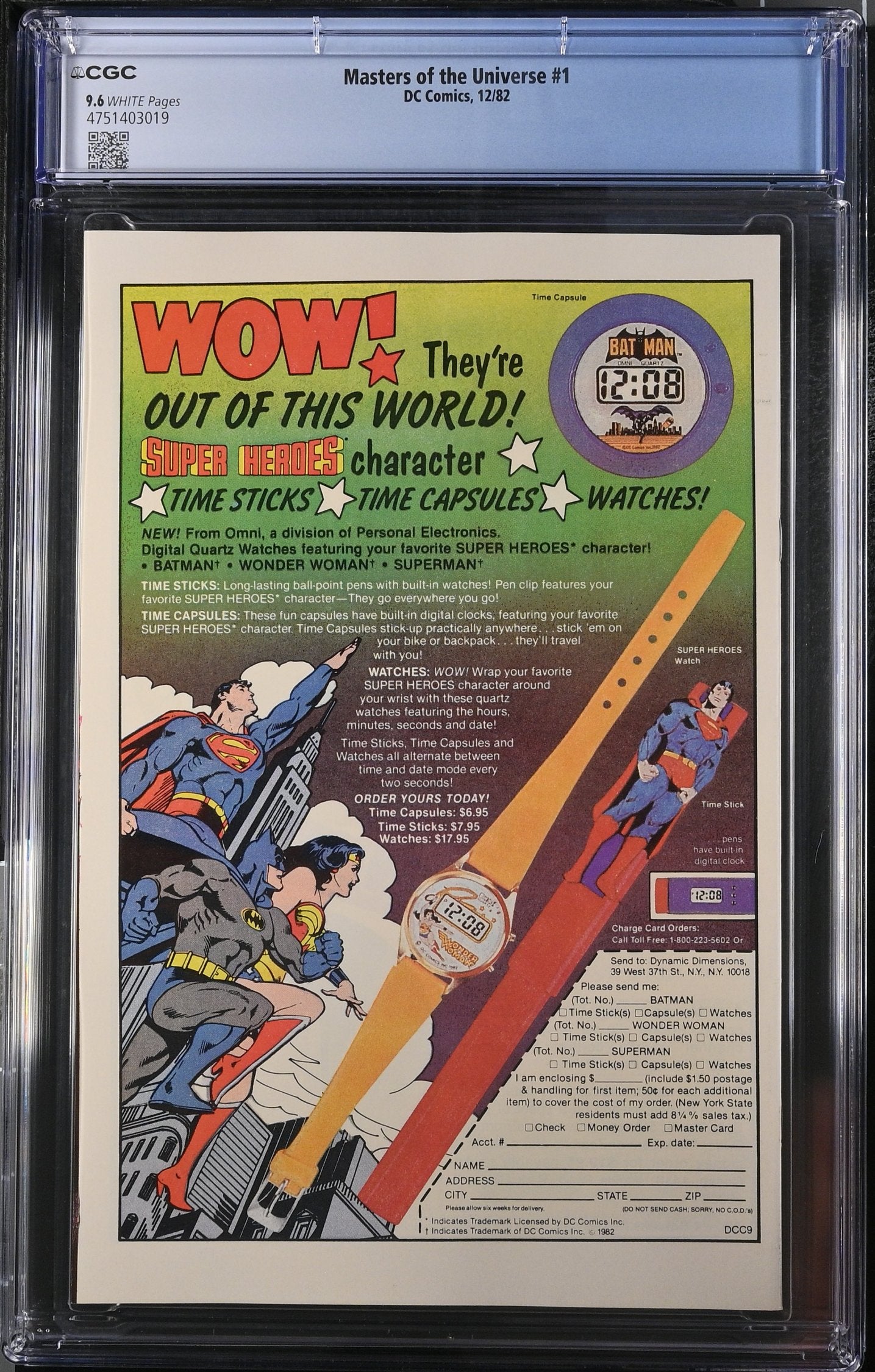 MASTERS OF THE UNIVERSE #1 CGC 9.6 NM+