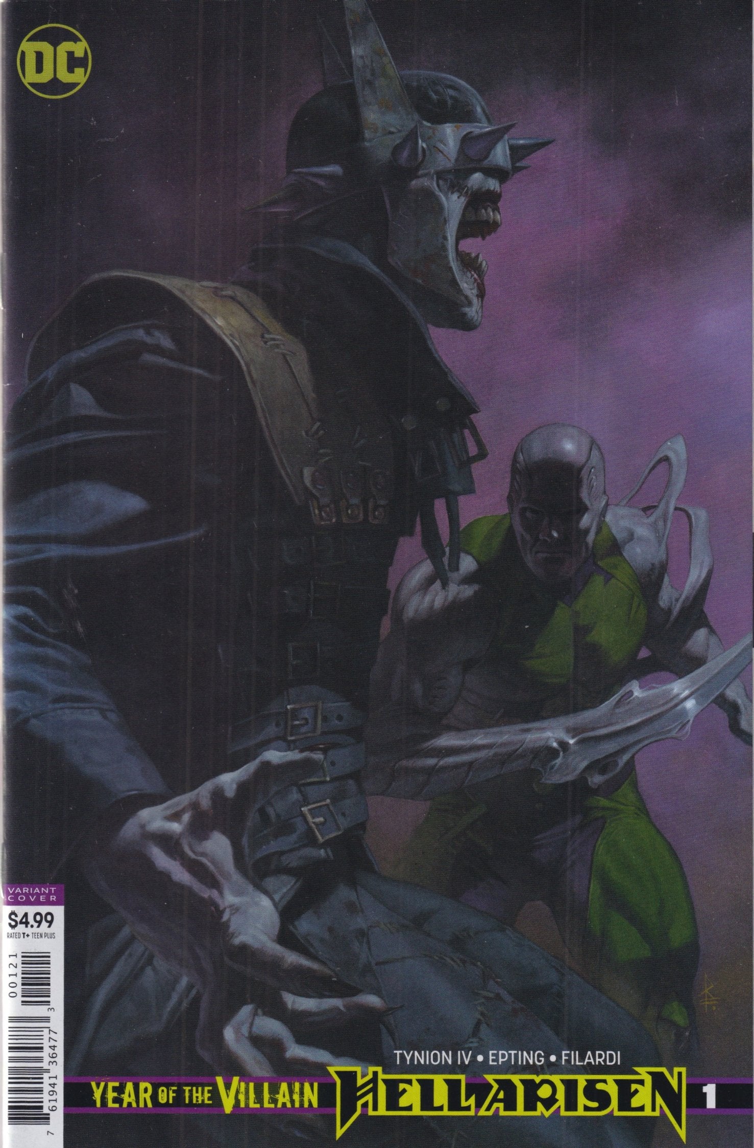 YEAR OF THE VILLAIN HELL ARISEN ALL COVER B VARIANTS 1-4 COMPLETE SET