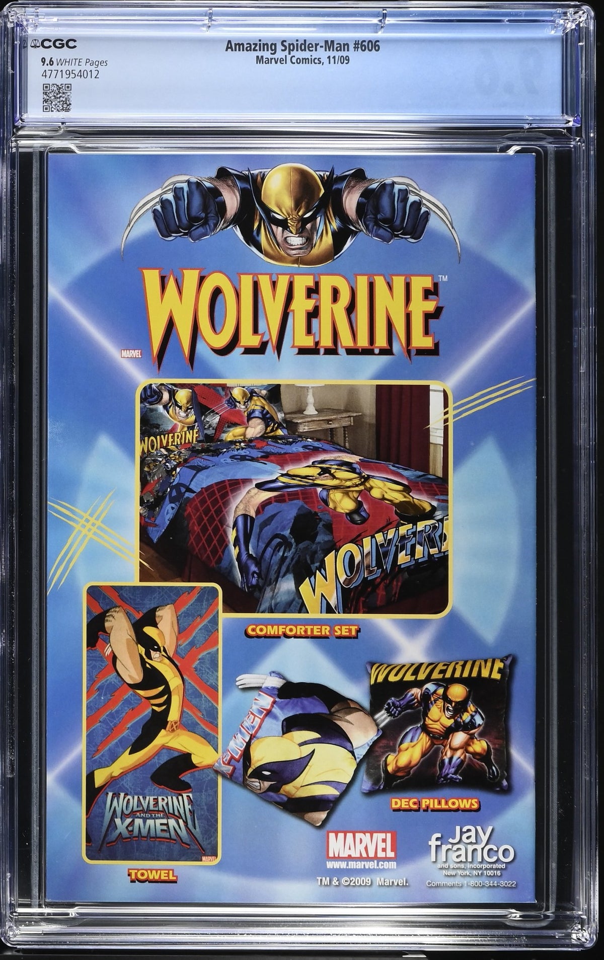 AMAZING SPIDER-MAN #606 CGC 9.6 NM+ BLACK CAT J SCOTT CAMPBELL