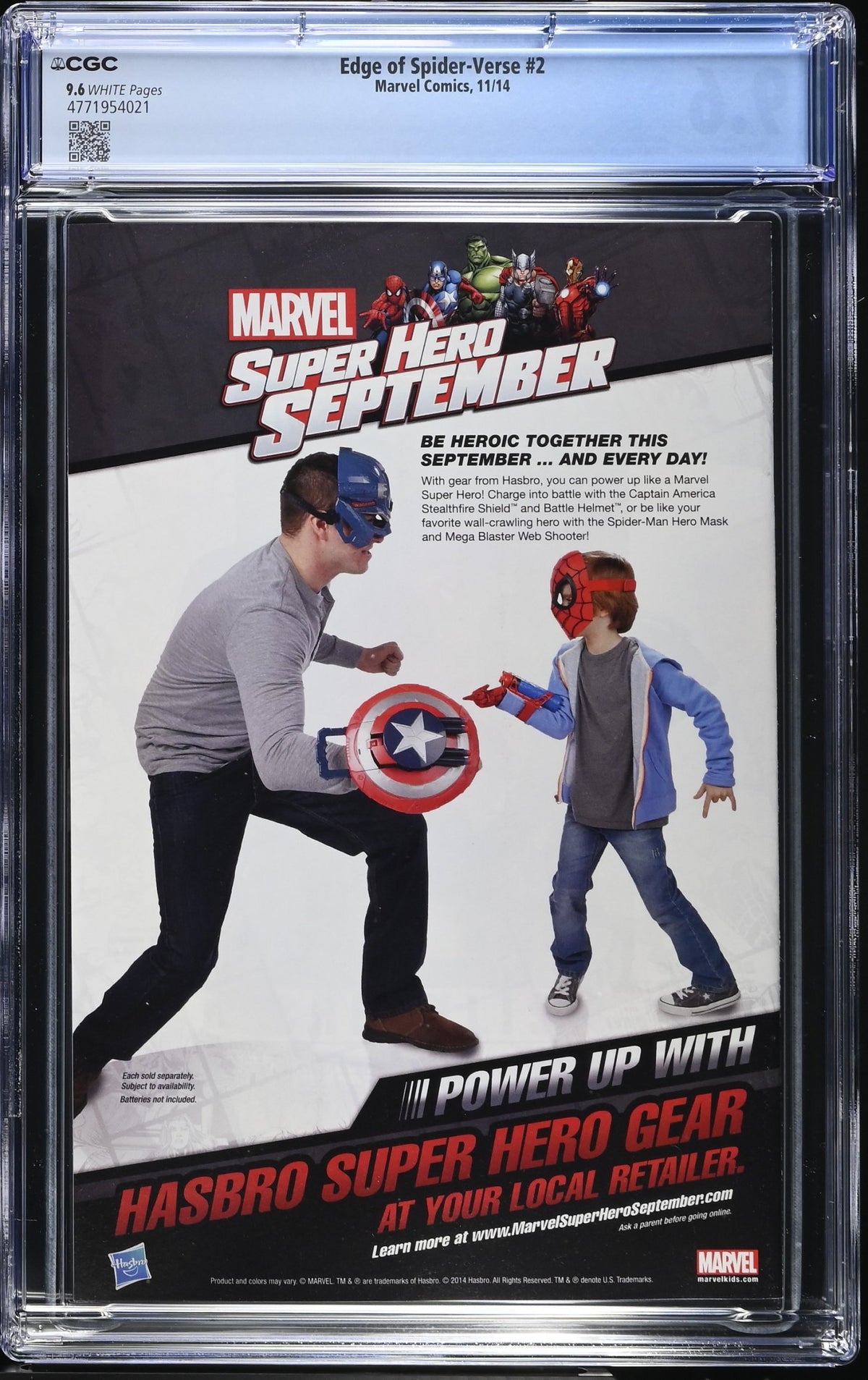 EDGE OF SPIDER-VERSE #2 CGC 9.6 NM+ 1ST APPEARANCE SPIDER-GWEN
