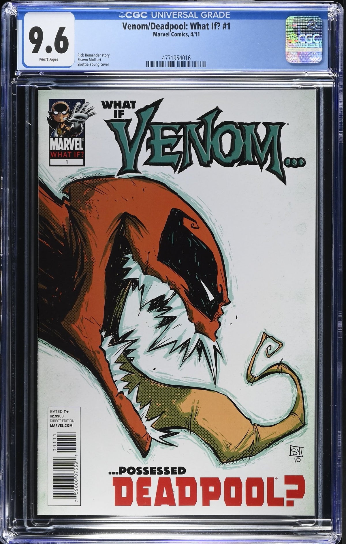 WHAT IF VENOM POSSESSED DEADPOOL #1 CGC 9.6 NM+