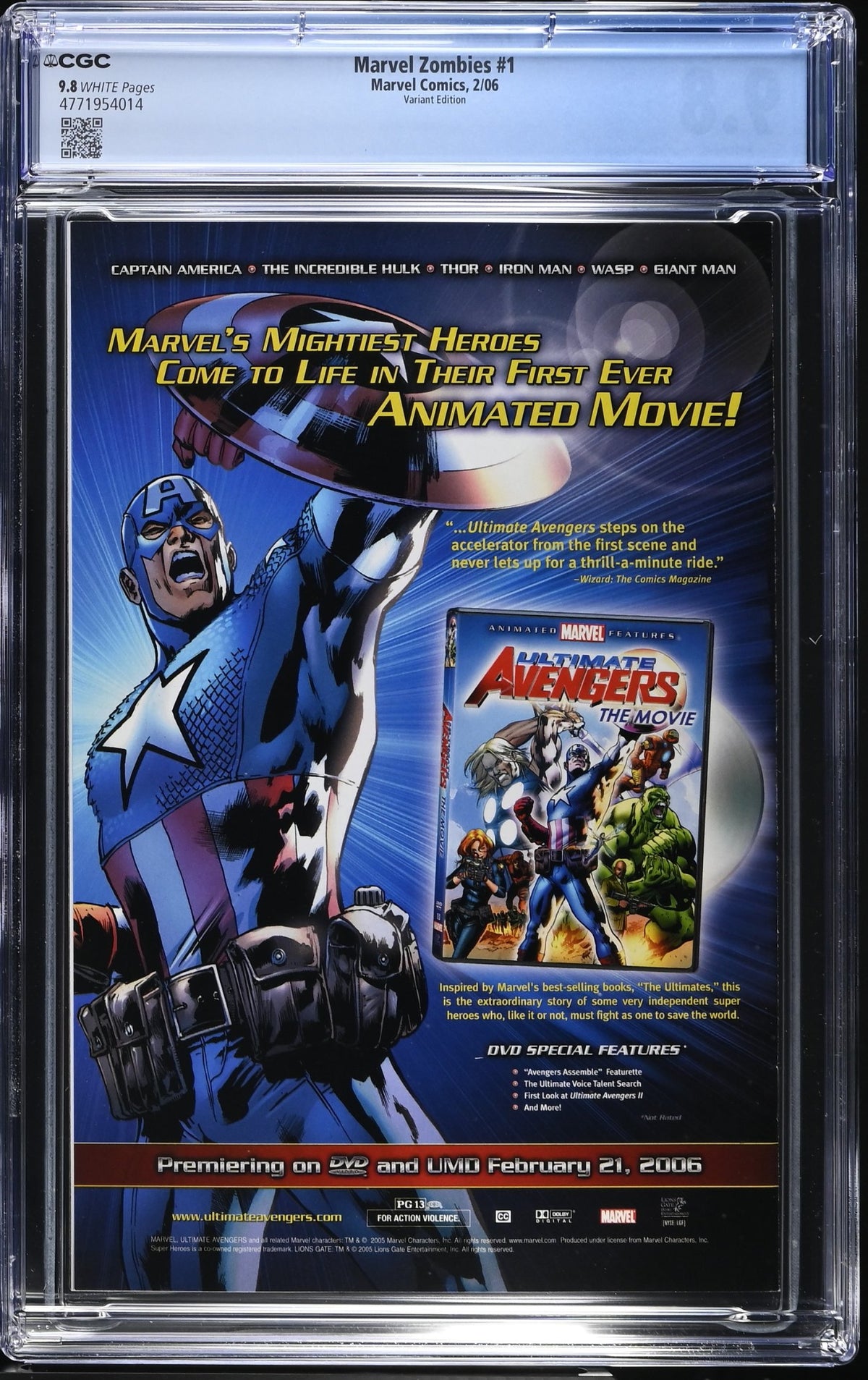 MARVEL ZOMBIES # 1 CGC 9.8 NM/M VARIANT COVER SPIDER-MAN
