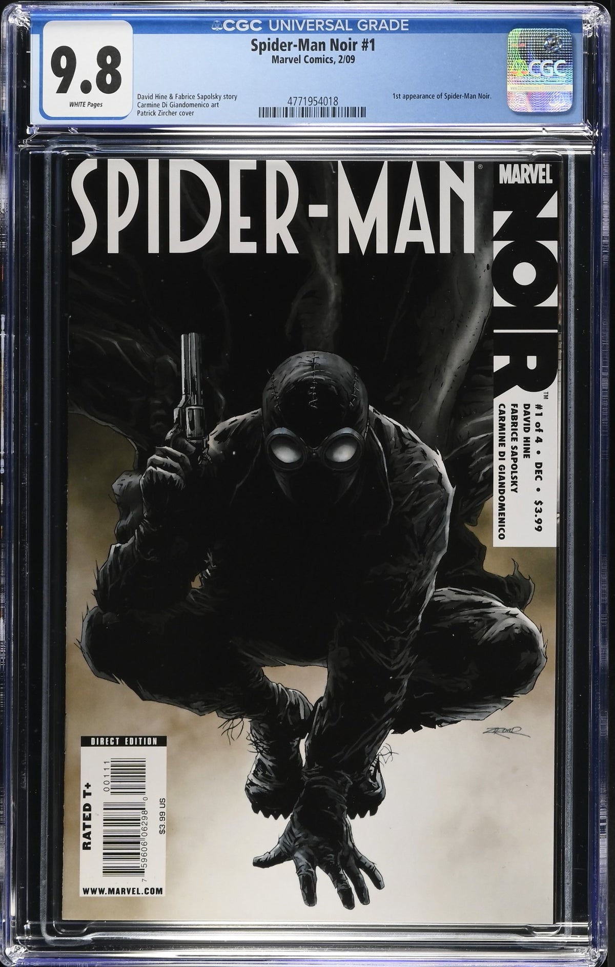 SPIDER-MAN NOIR #1 CGC 9.8 NM/M 1ST APPEARANCE SPIDER-MAN NOIR
