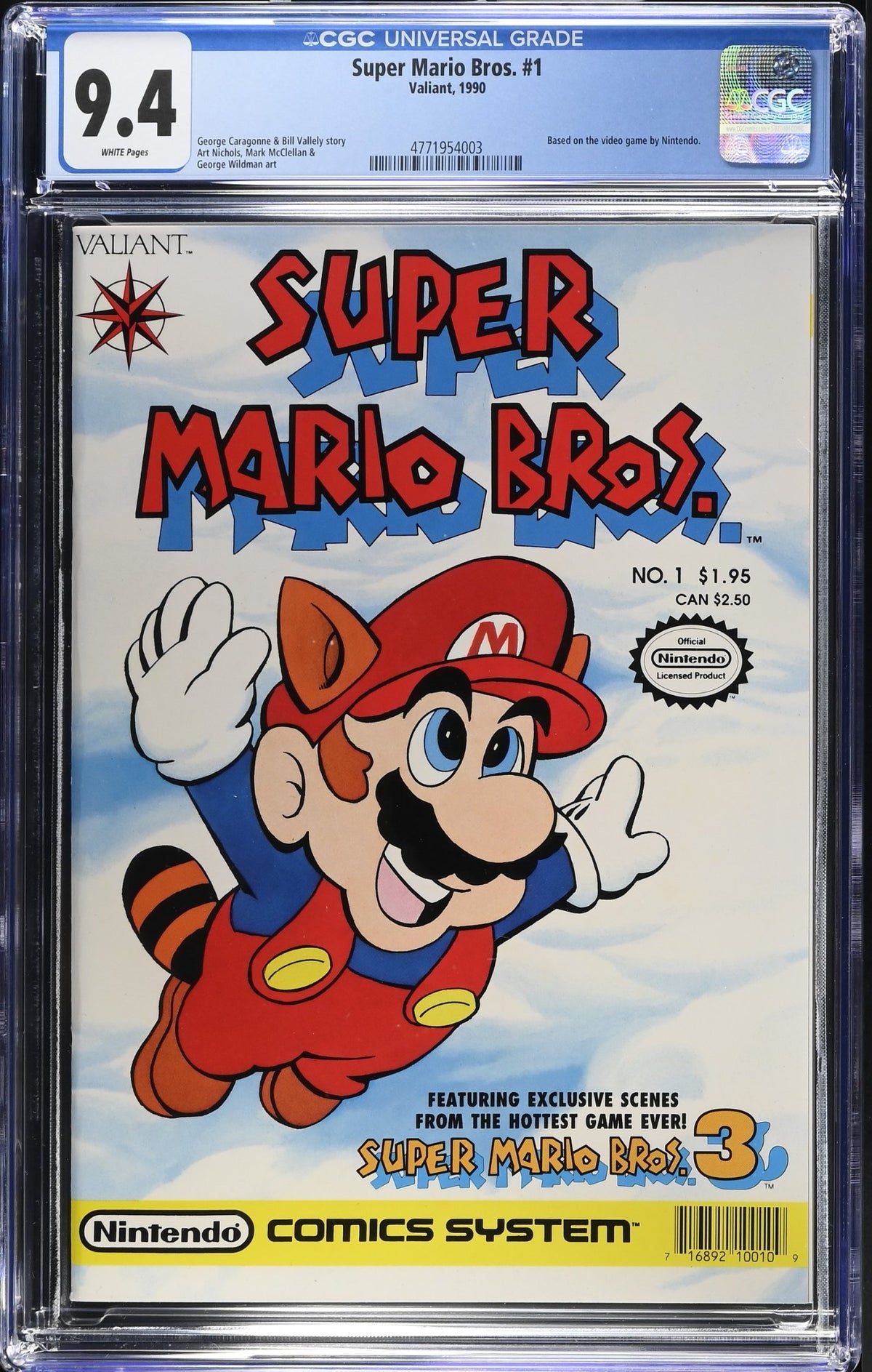 SUPER MARIO BROS. #1 CGC 9.4 NM 1990 VALIANT COMICS