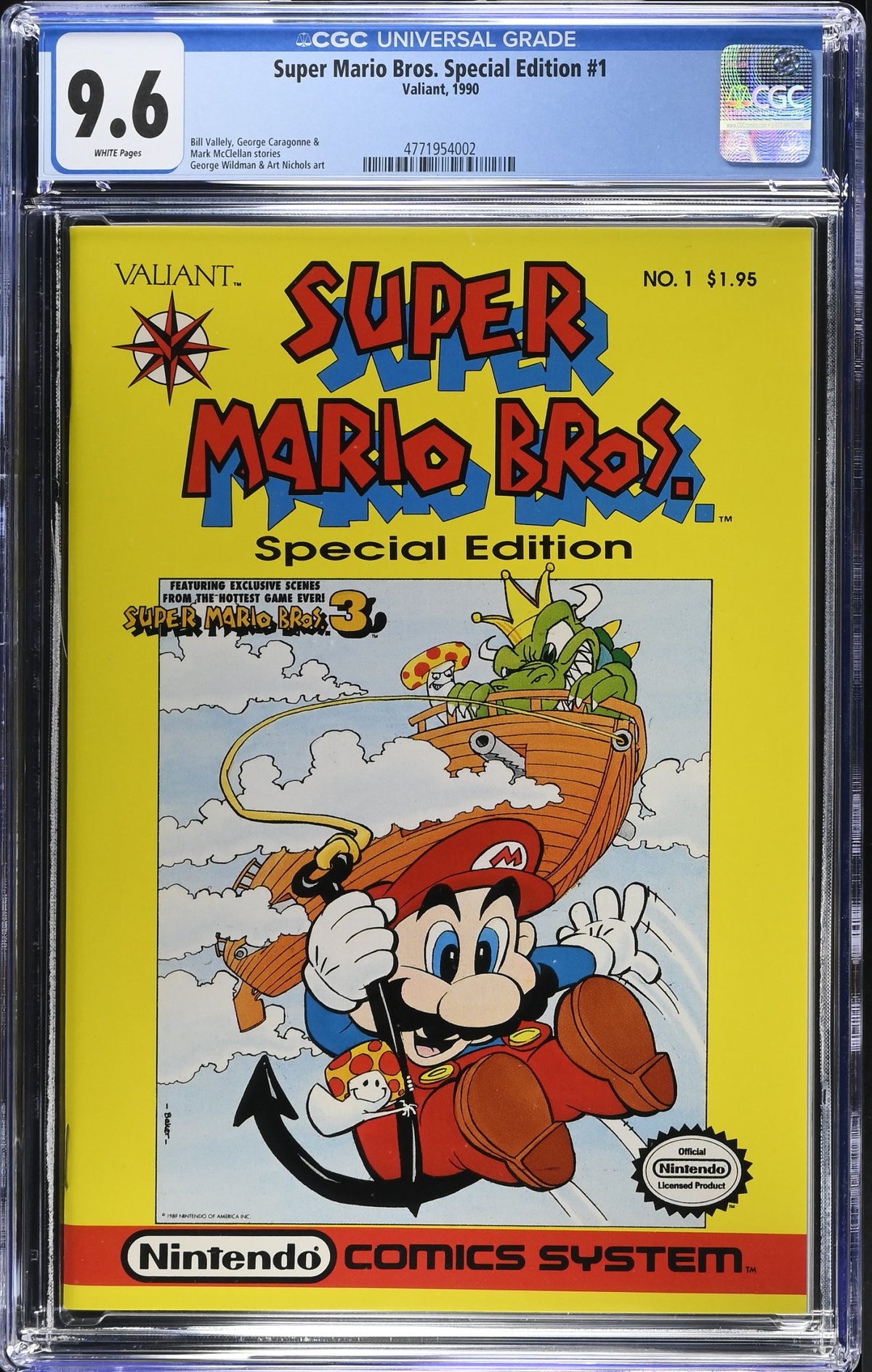 SUPER MARIO BROS. SPECIAL EDITION#1 CGC 9.6 NM+ 1990 VALIANT COMICS