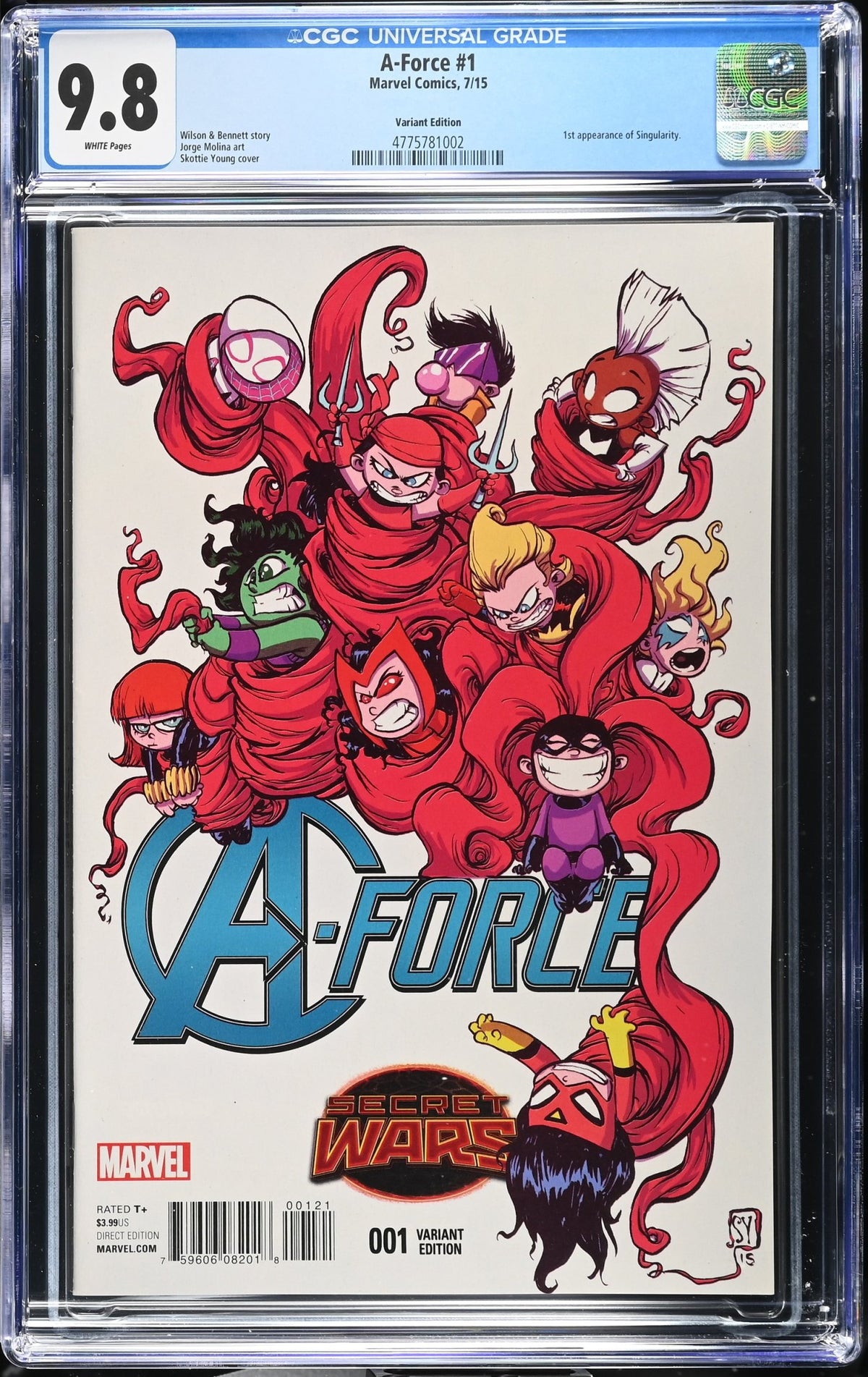 A-FORCE #1 CGC 9.8 NM/M SKOTTIE YOUNG VARIANT