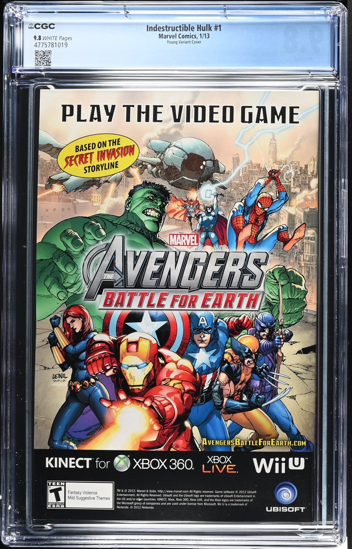 INDESTRUCTIBLE HULK #1 CGC 9.8 NM/M SKOTTIE YOUNG VARIANT