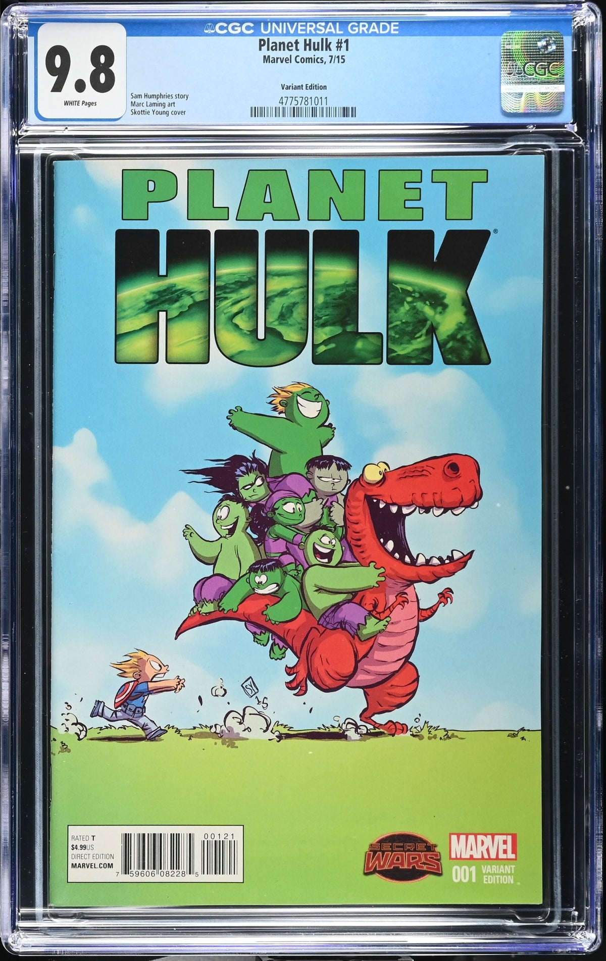 PLANET HULK #1 CGC 9.8 NM/M SKOTTIE YOUNG VARIANT