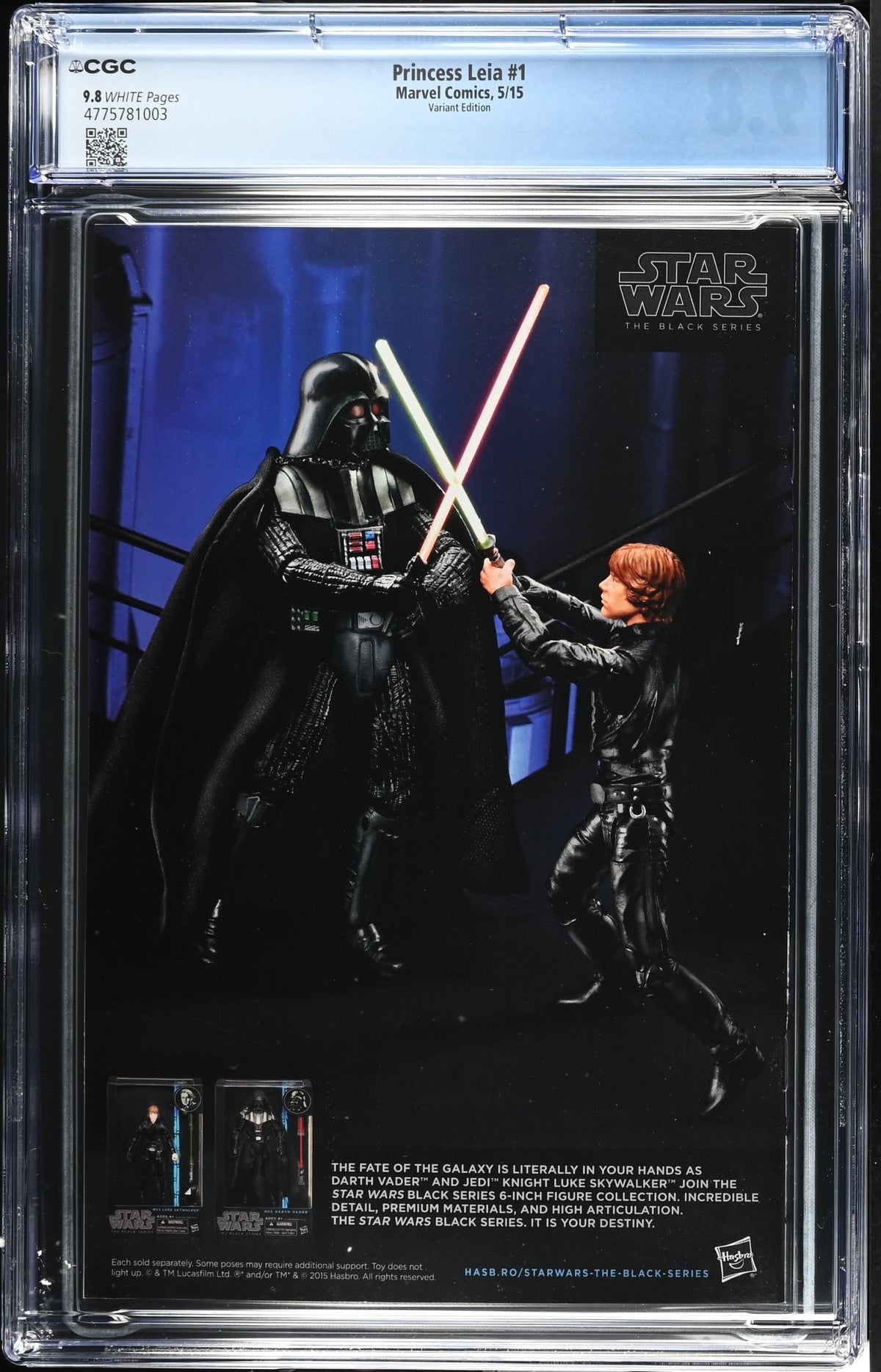 STAR WARS PRINCESS LEIA #1 CGC 9.8 NM/M SKOTTIE YOUNG VARIANT