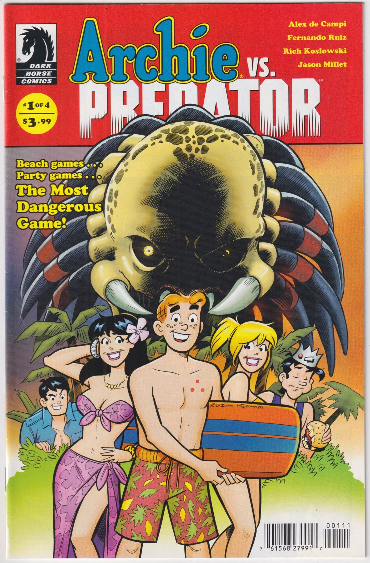 ARCHIE VS. PREDATOR #1-4 COMPLETE SET DARK HORSE 2015