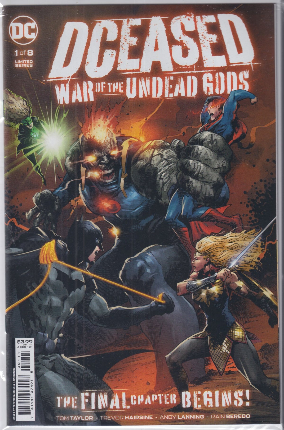 DCEASED WAR OF THE UNDEAD GODS 1-8 COMPLETE SET