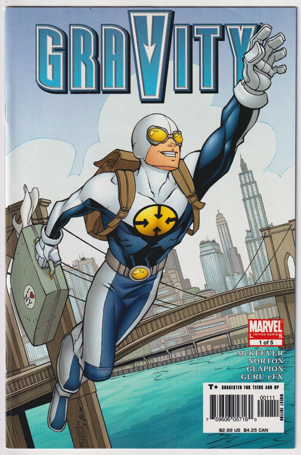 GRAVITY 2005 MARVEL 1-5 COMPLETE SET