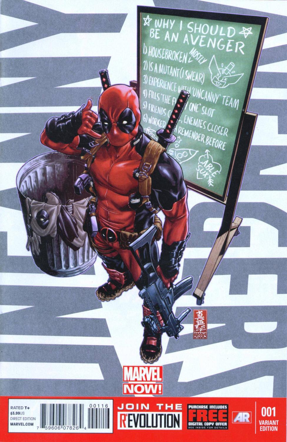UNCANNY AVENGERS #1 DEADPOOL CALL ME MAYBE VAR NOW