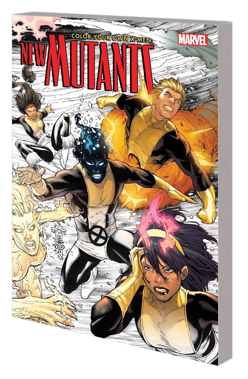 COLOR YOUR OWN X-MEN NEW MUTANTS TP