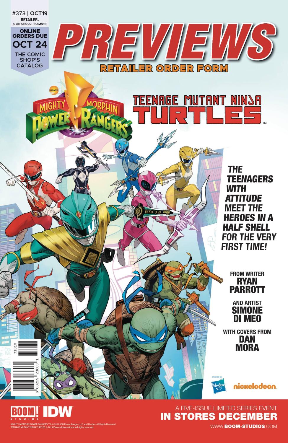PREVIEWS #373 OCT 2019 RETAILER ORDER FORM EXTRAS