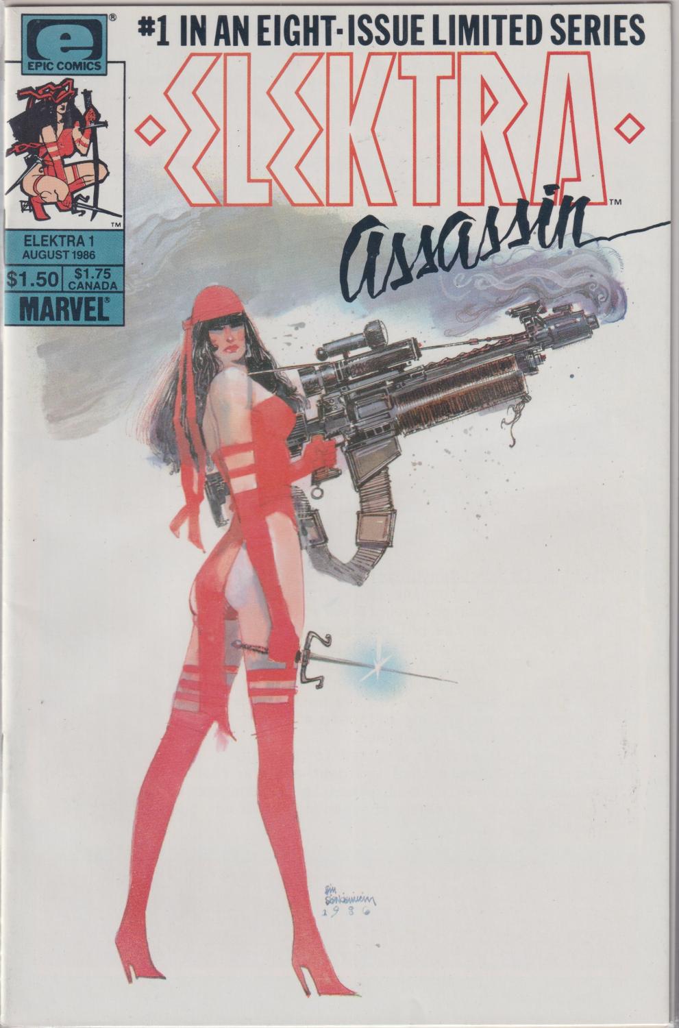 ELEKTRA ASSASSIN 1-8 COMPLETE SET MARVEL 1986