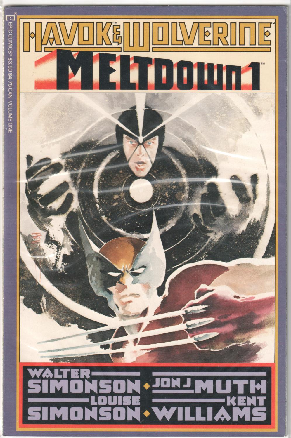 HAVOK AND WOLVERINE MELTDOWN #1-4 COMPLETE SET