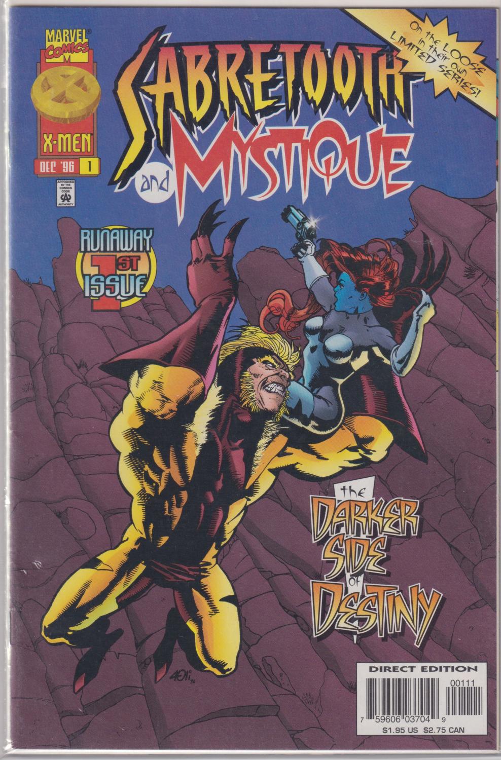 SABRETOOTH AND MYSTIQUE #1-4 COMPLETE SET