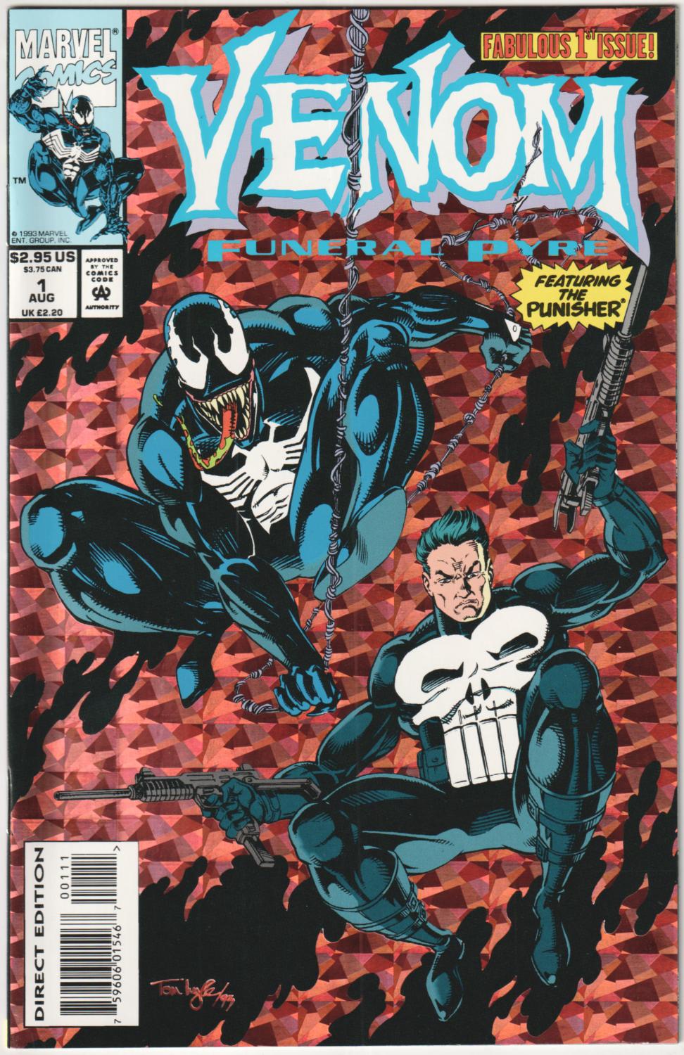 VENOM FUNERAL PYRE #1-3 MARVEL 1993 COMPLETE SET