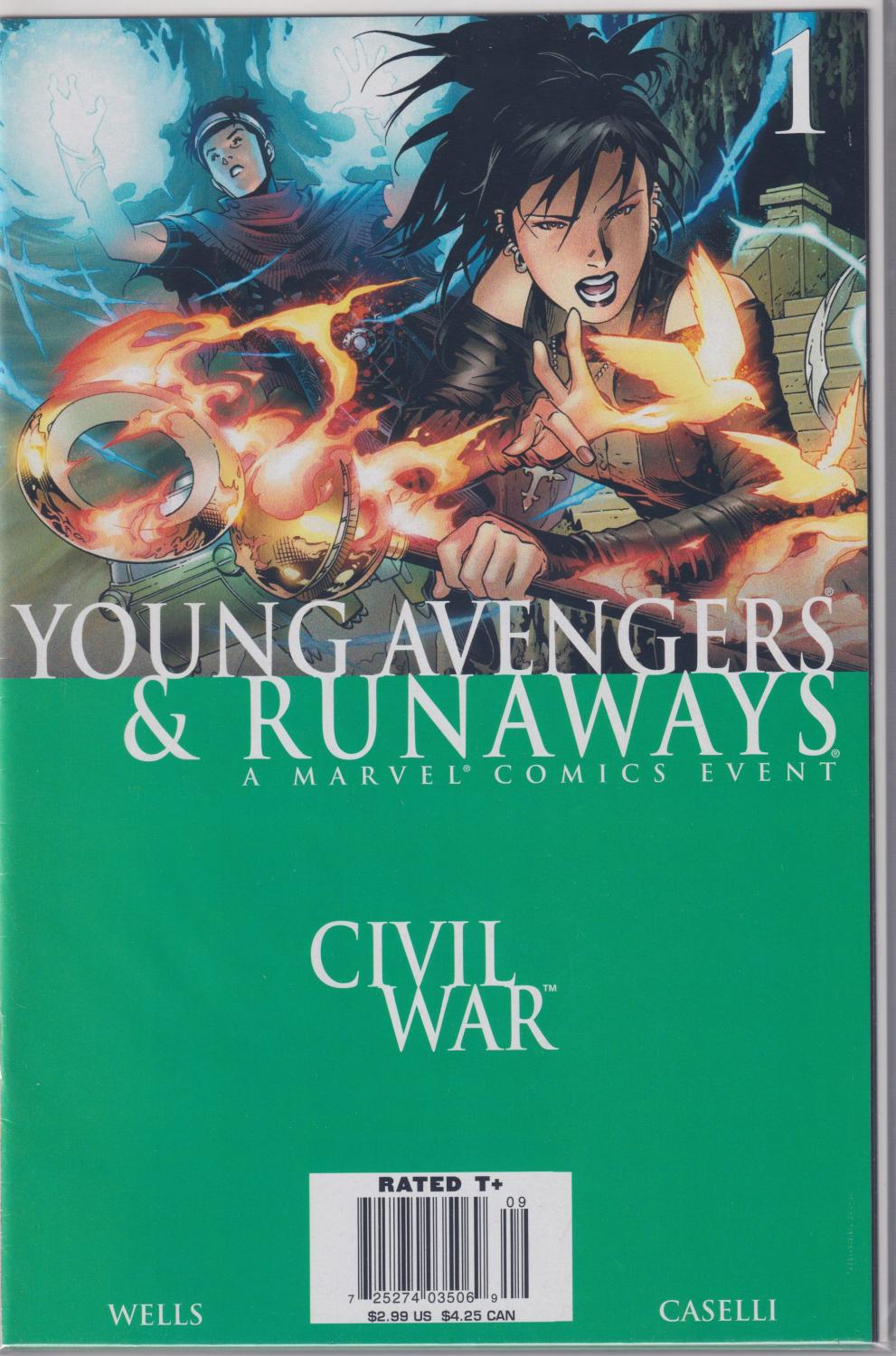 CIVIL WAR YOUNG AVENGERS & RUNAWAYS 1-4 COMPLETE SET MARVEL 2006