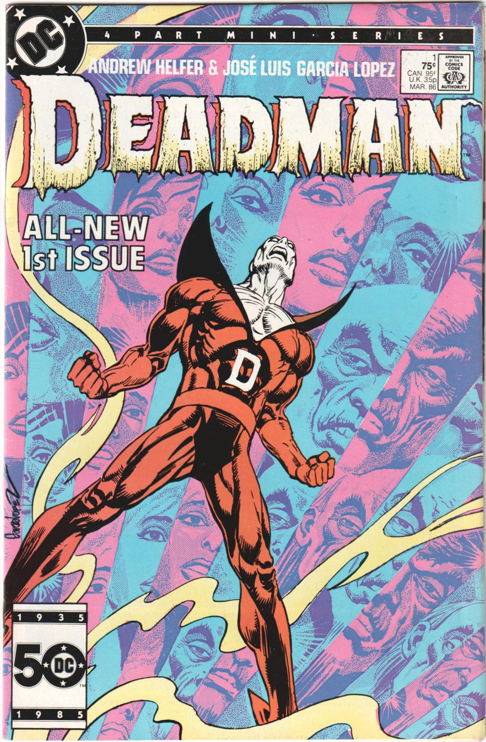 DEADMAN #1-4 1986 COMPLETE SET